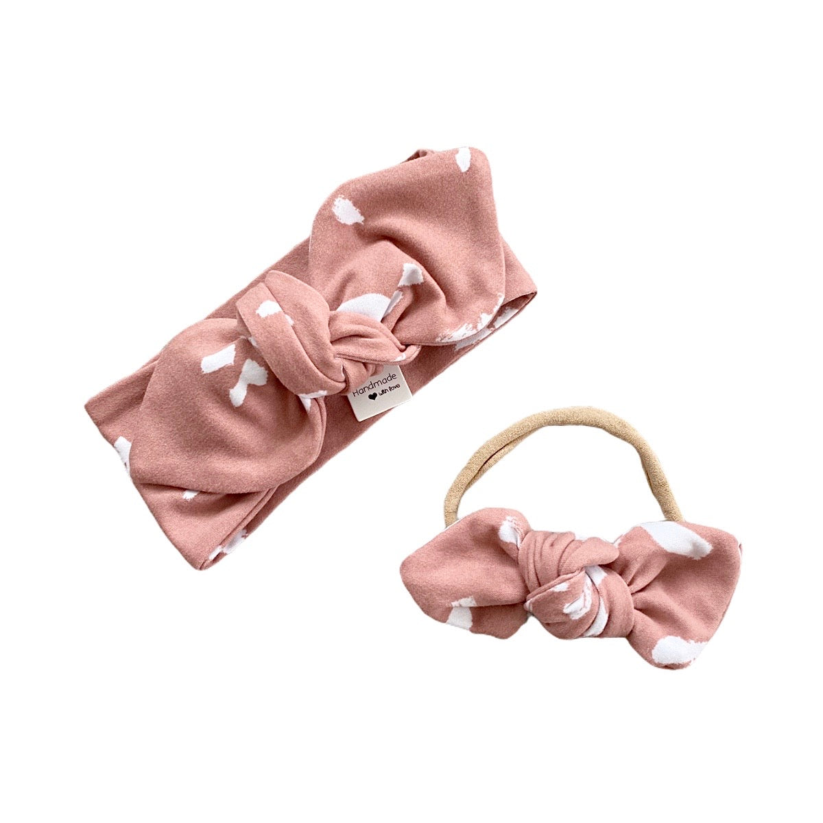 Dusty Mauve Spaced Cheetah Spot Leggings and/or Headbands