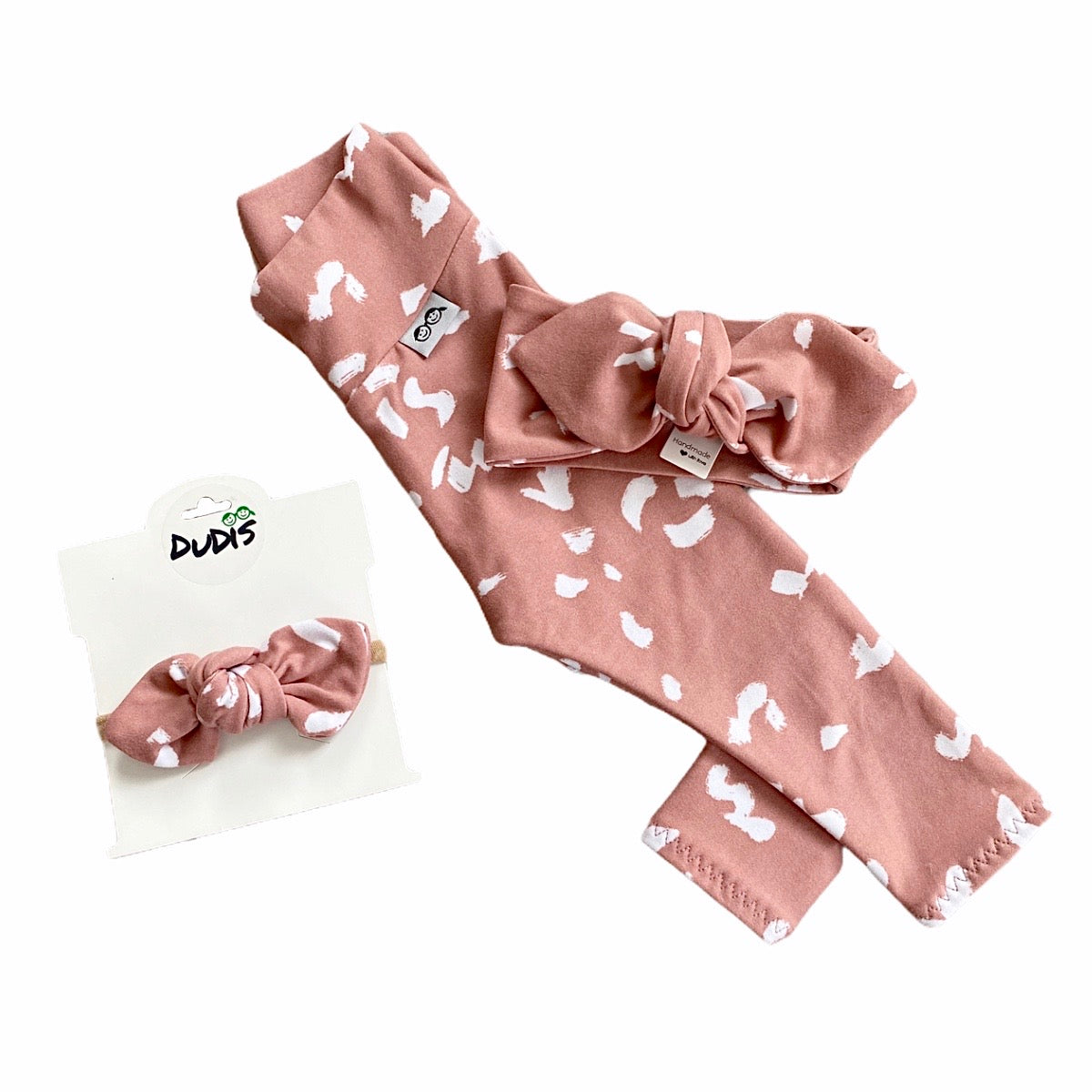Dusty Mauve Spaced Cheetah Spot Leggings and/or Headbands