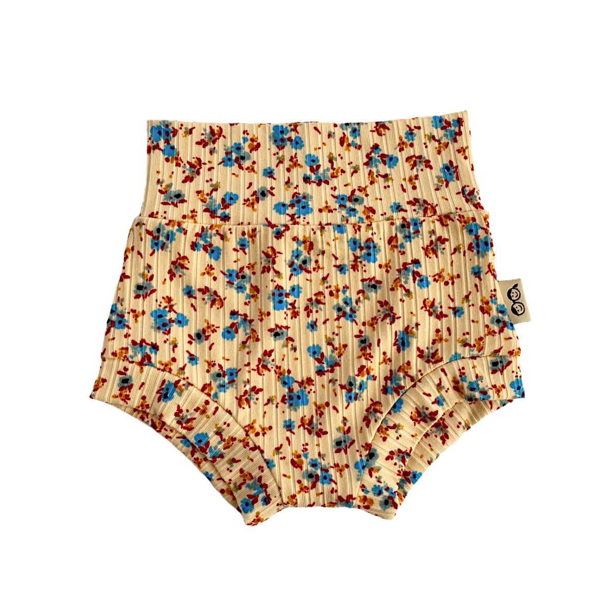 Dainty Floral Yellow Ribbed Bummies