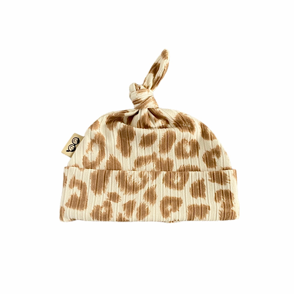 Taupe Cream Leopard Rib Leggings and/or Beanie Knot Hat