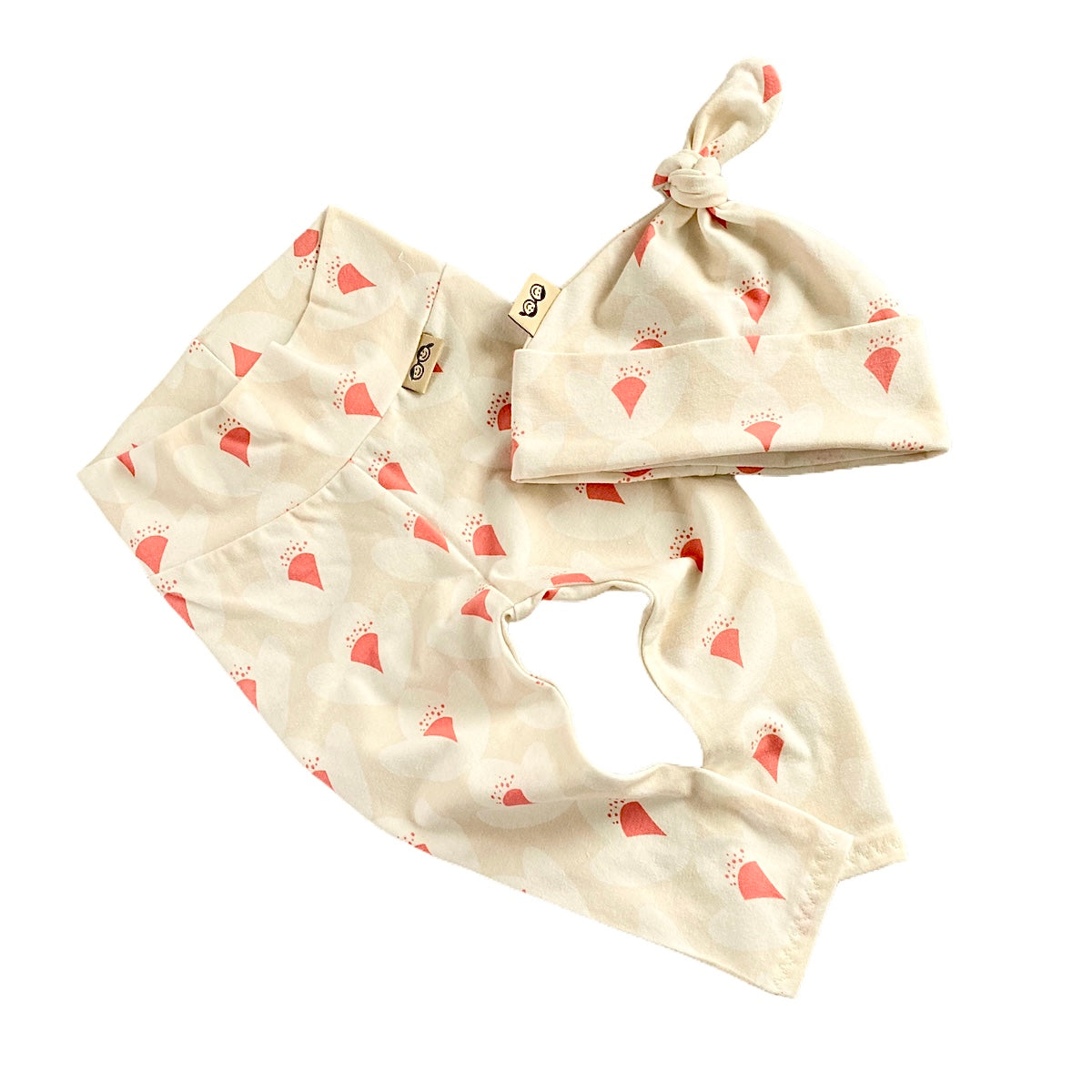 Ivory Tulips Leggings and/or Beanie Knot Hat
