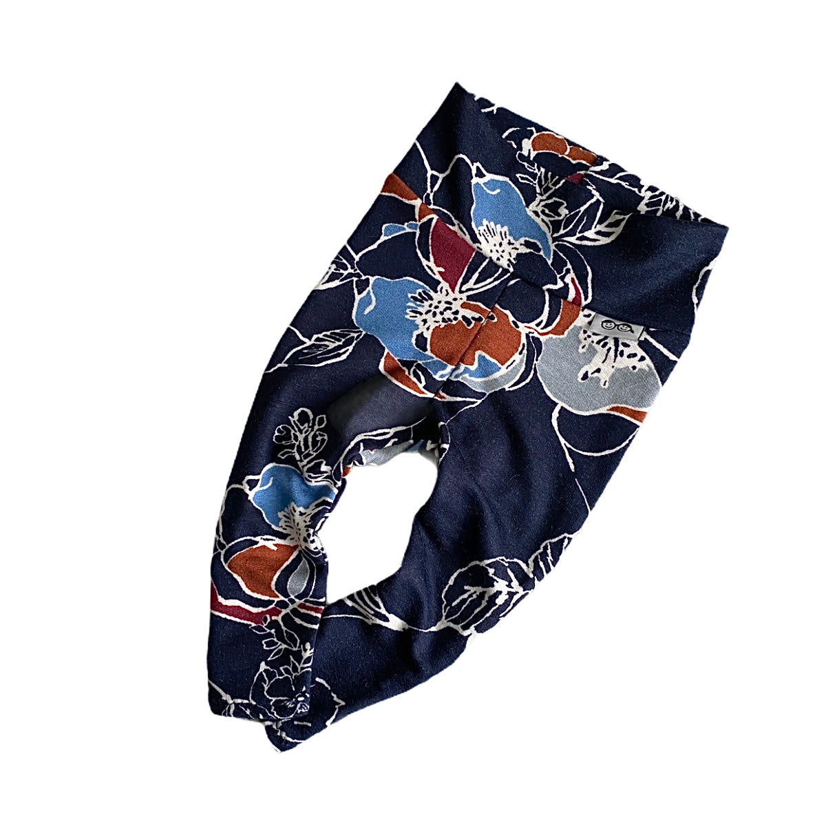 Modern Flowers on Navy Leggings