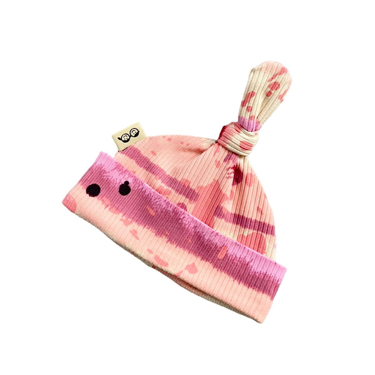 Pink Abstract Stripe Ribbed Leggings and/or Knot Beanie Hat