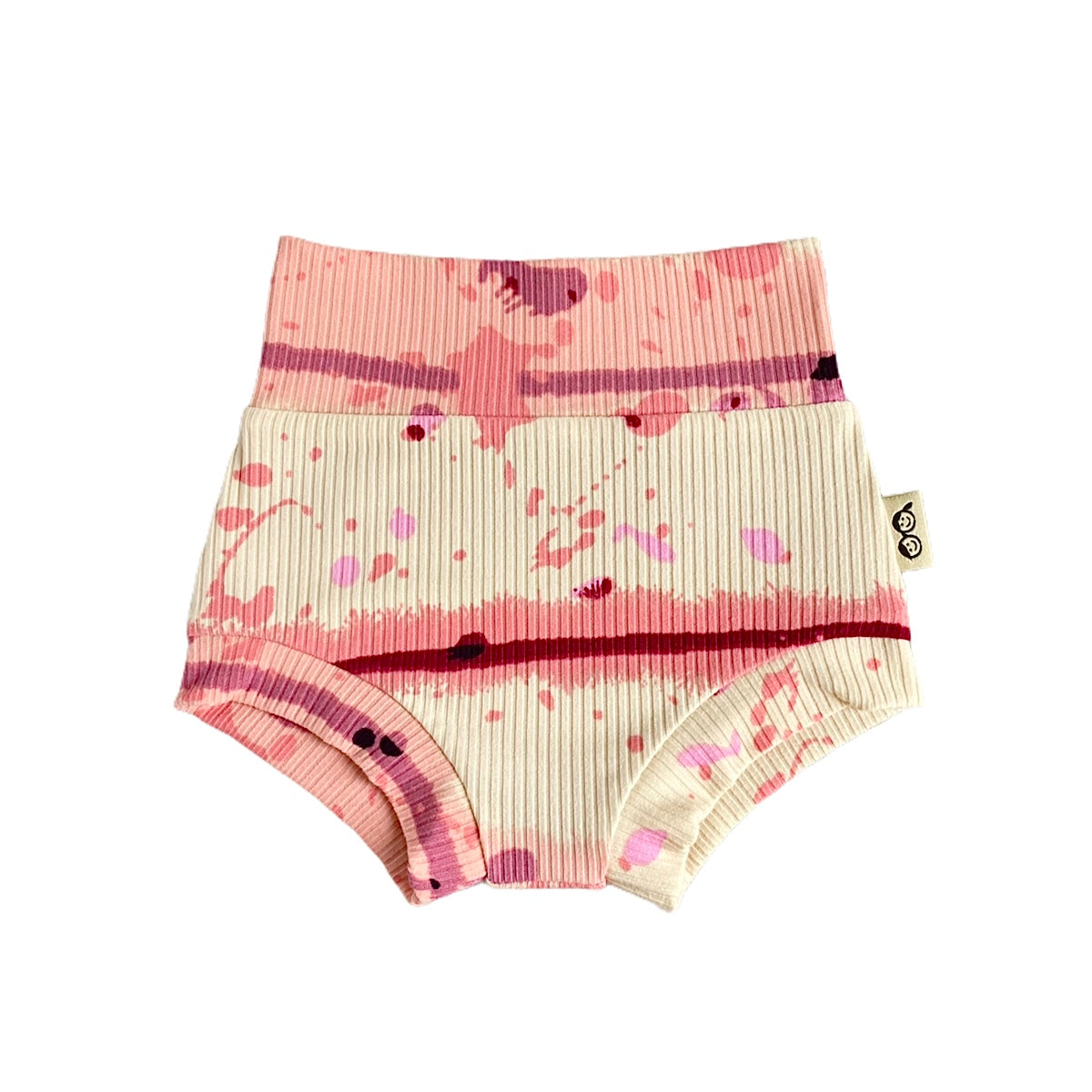 Pink Abstract Stripe Ribbed Bummies