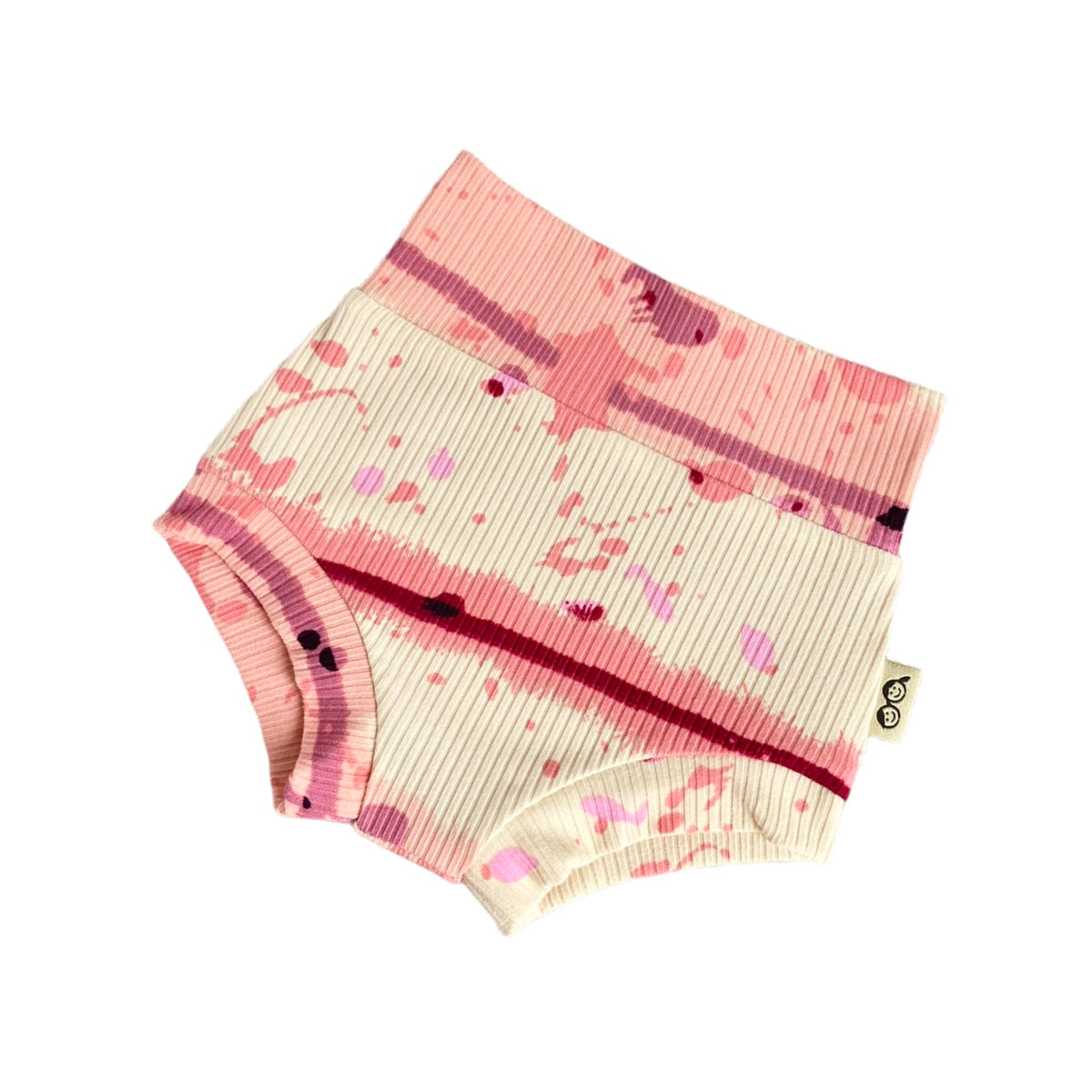 Pink Abstract Stripe Ribbed Bummies