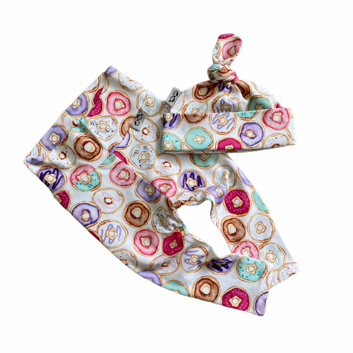 Donuts Leggings and/or Beanie Knot Hat