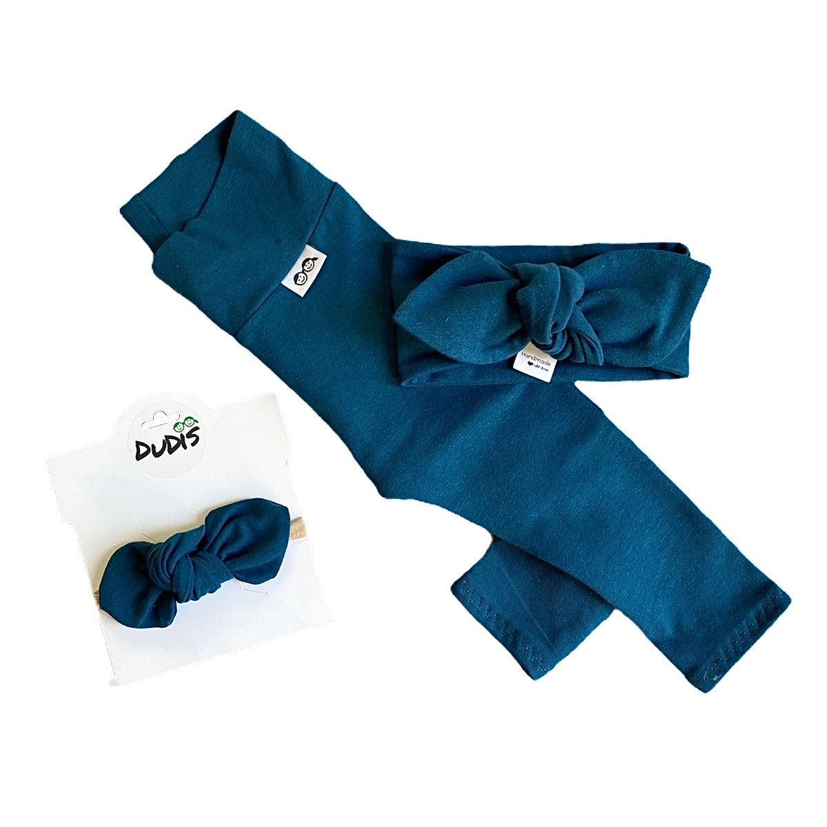 Peacock Blue Leggings and/or Headbands