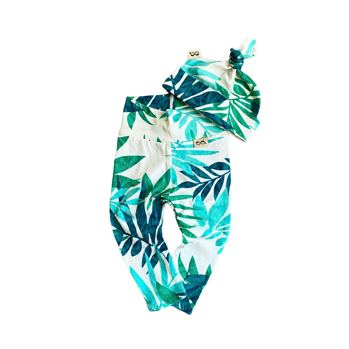 Hawaii Teal Leggings and/or Beanie Knot Hat