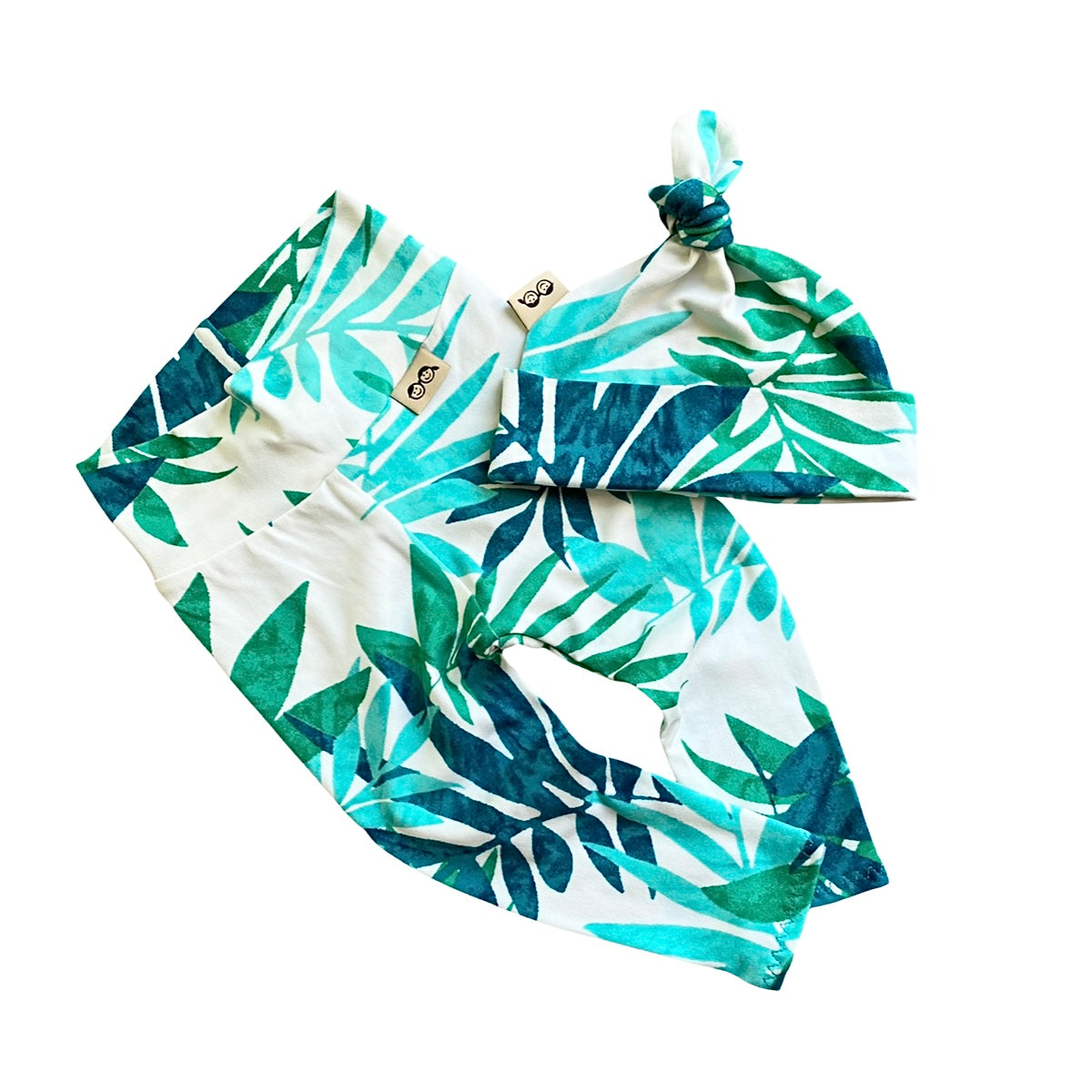 Hawaii Teal Leggings and/or Beanie Knot Hat