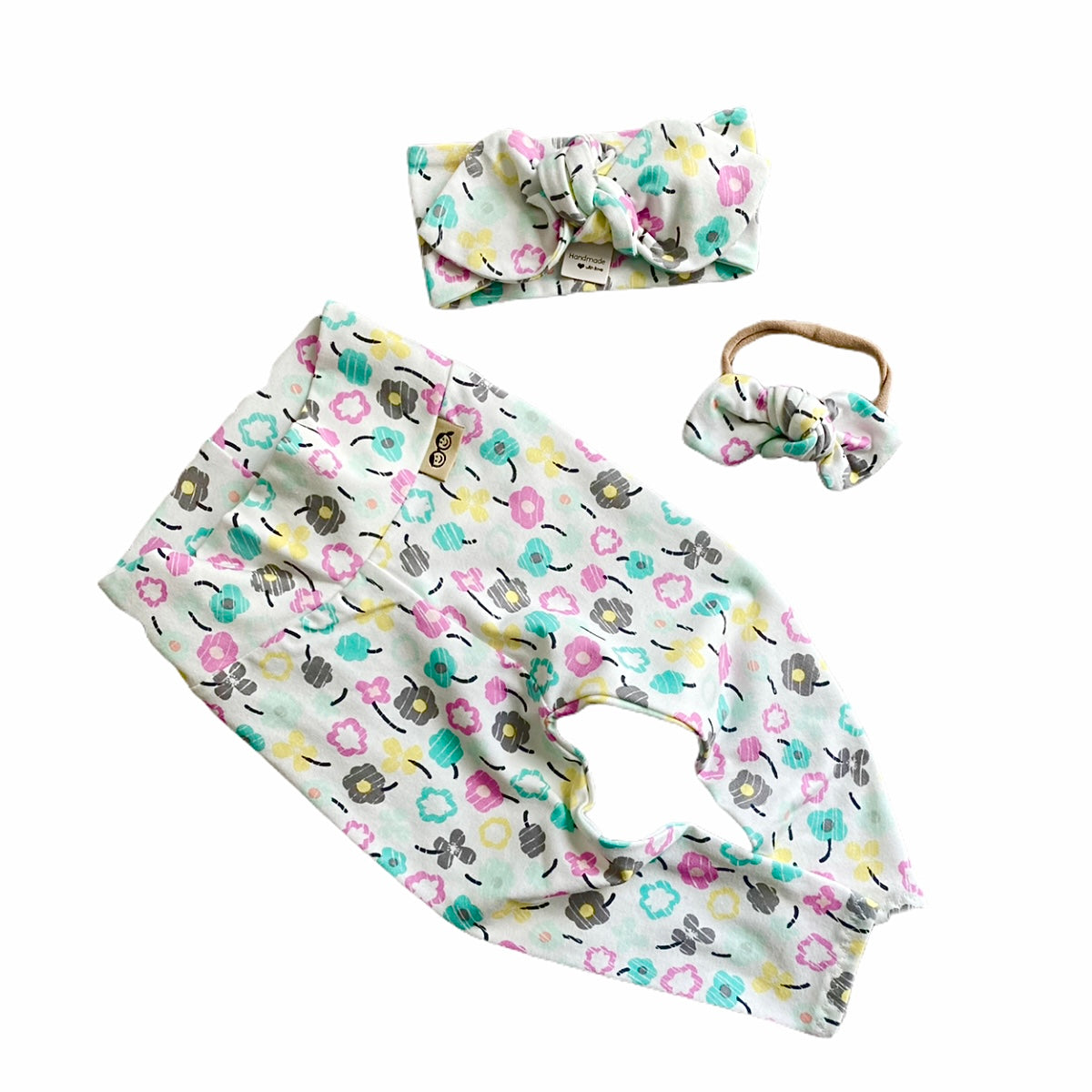 Colorful Floral Leggings and/or Headband