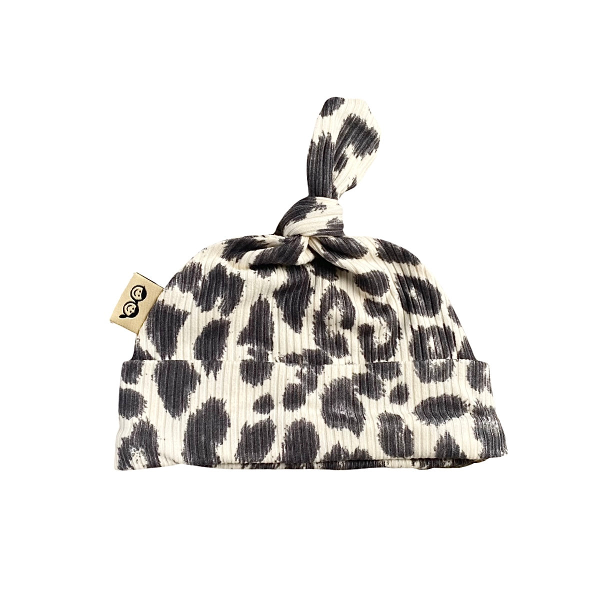 Grey Cheetah on Ivory Leggings and/or Knot Beanie