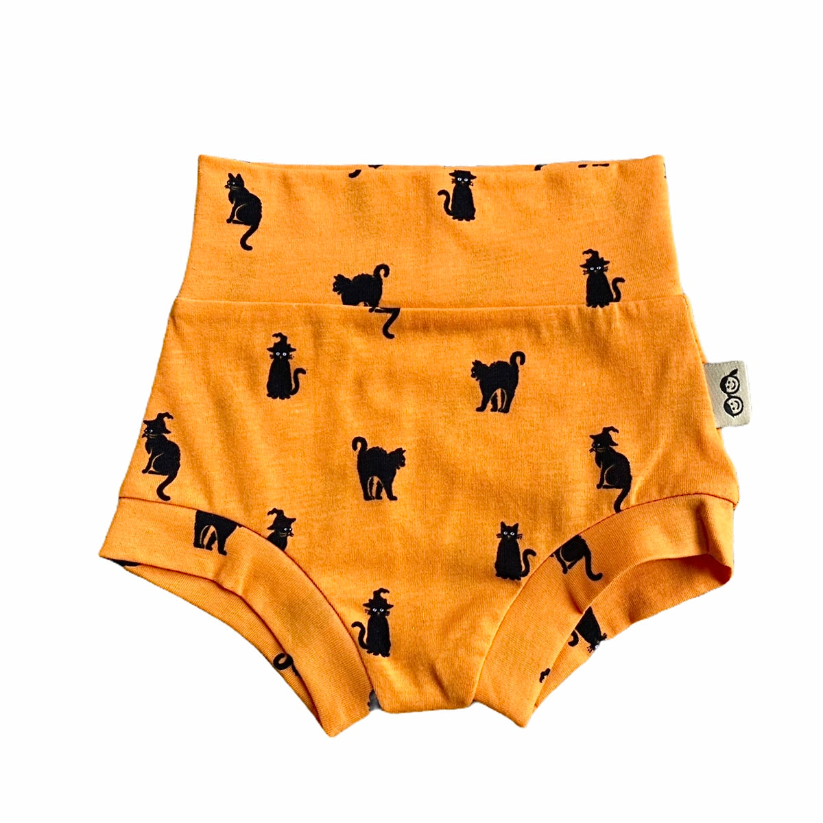 Black Cats Orange Halloween Bummies