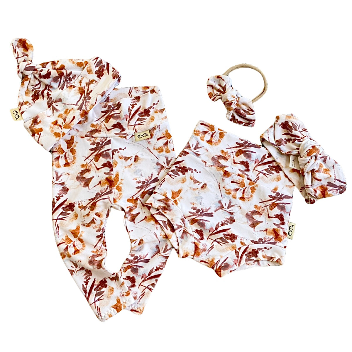 Fall Leaves Leggings and/or Knot Beanie