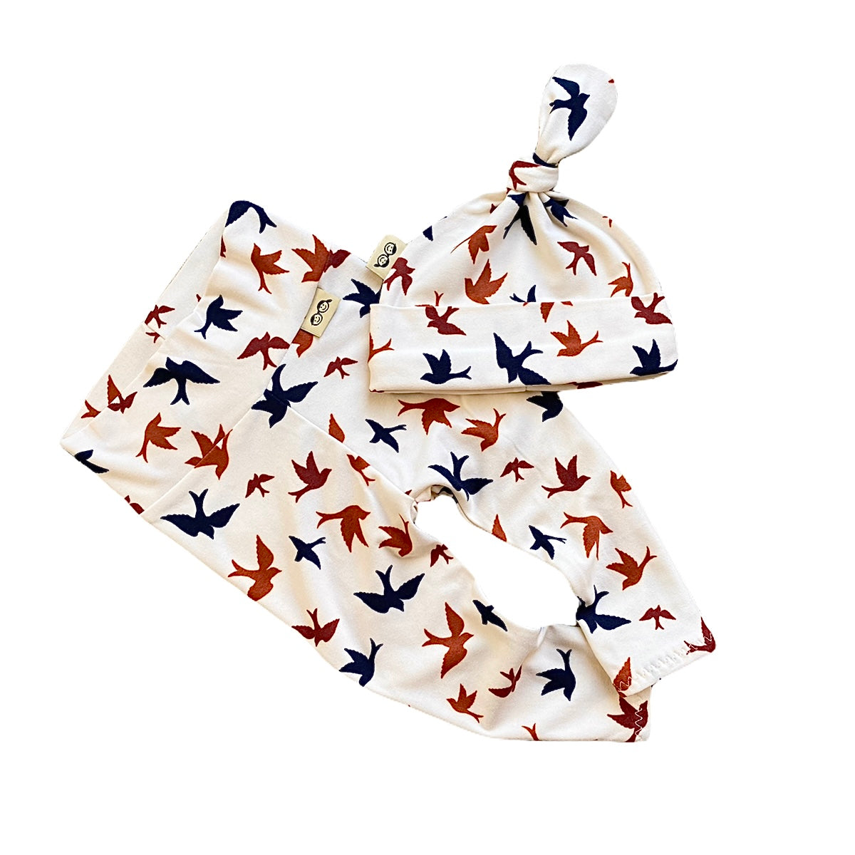 Autumn Birds Leggings and/or Knot Beanie