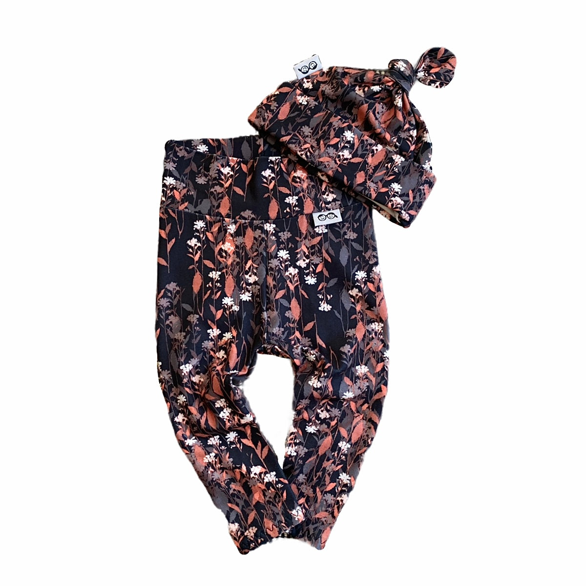 Autumn Leaf Floral Leggings and/or Knot Beanie