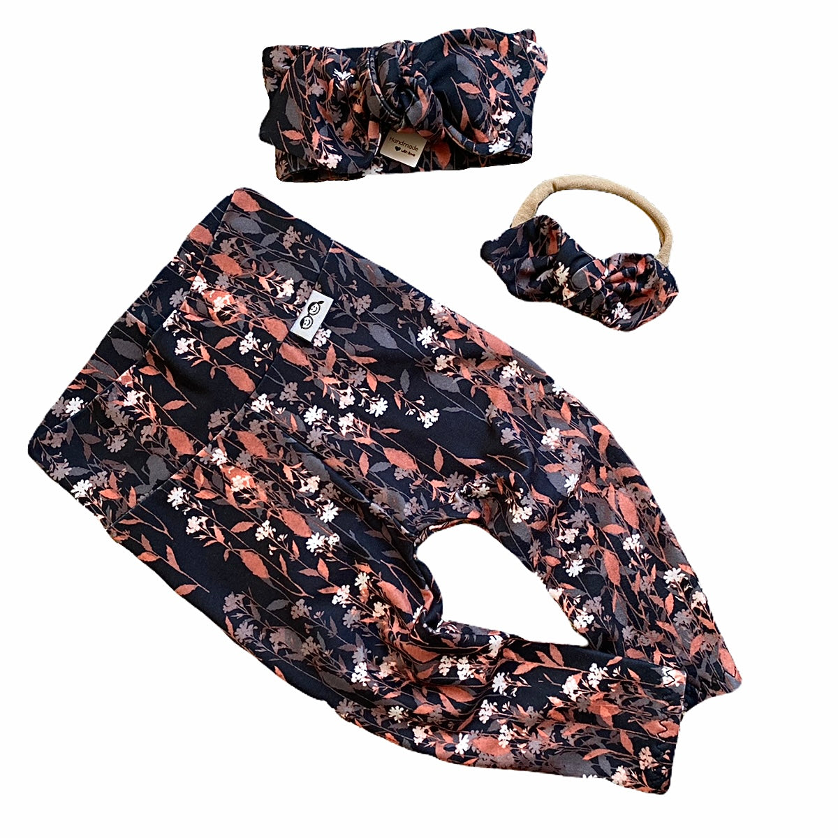 Autumn Leaf Floral Leggings and/or Headbands