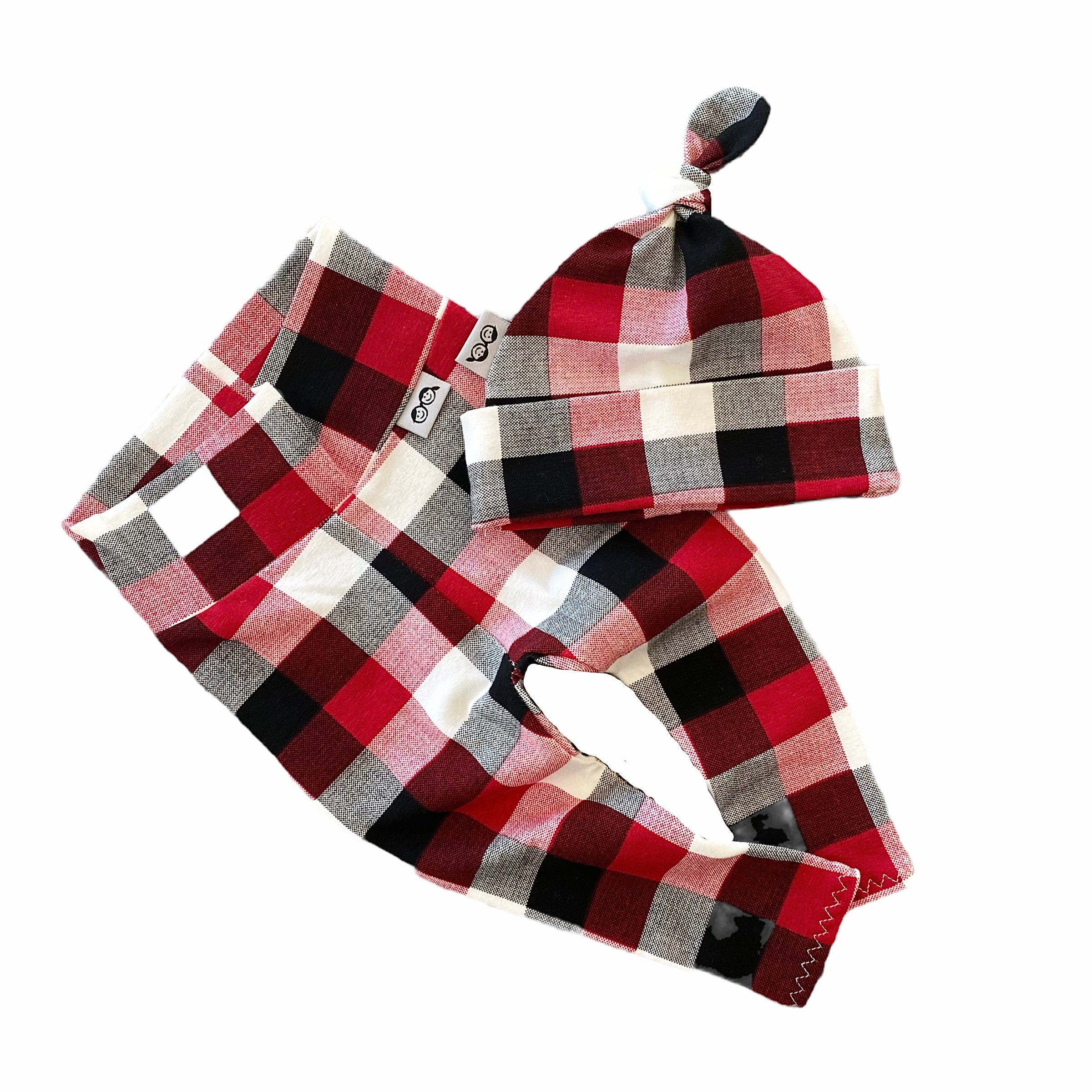 Buffalo Plaid Leggings and/or Knot Beanie