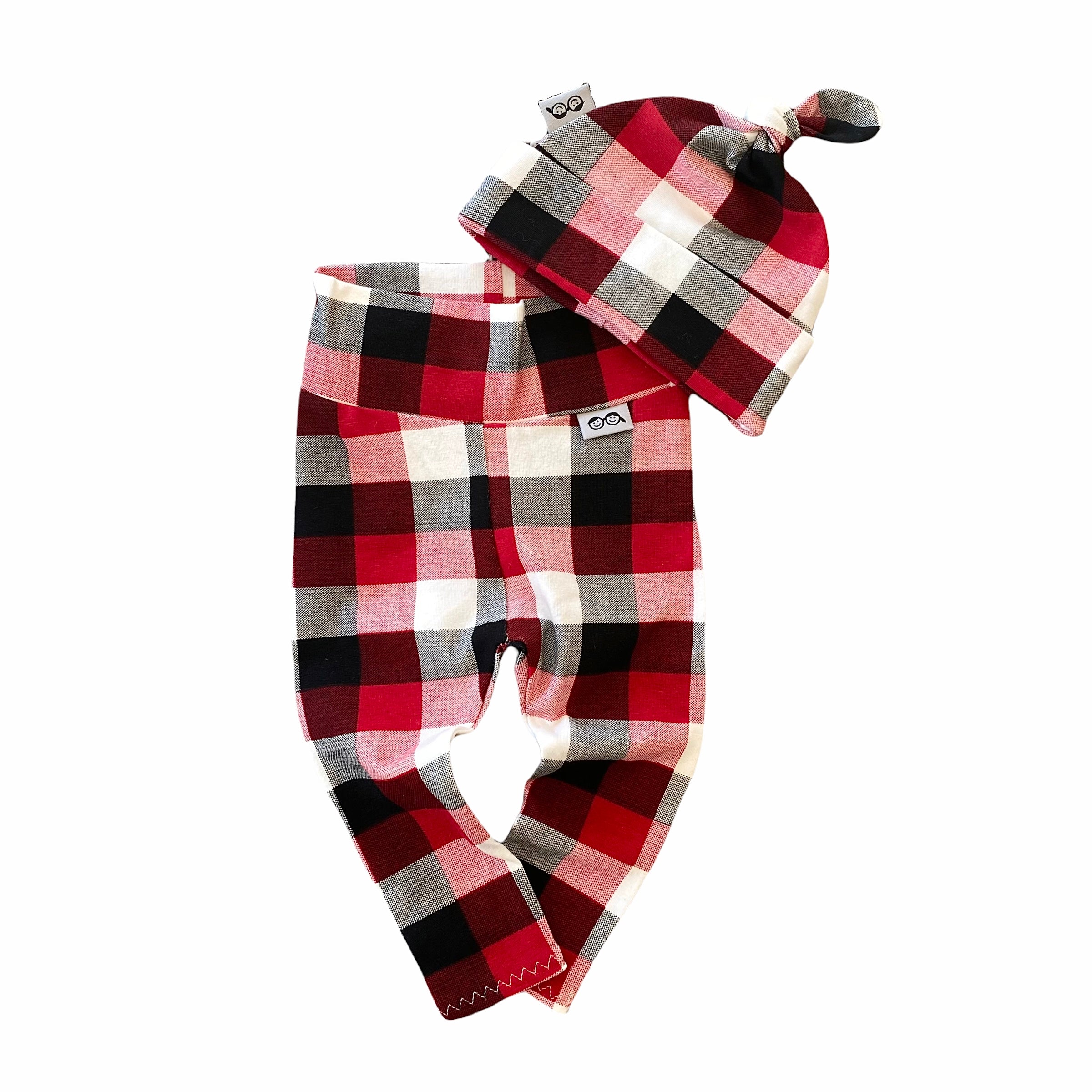 Buffalo Plaid Leggings and/or Knot Beanie