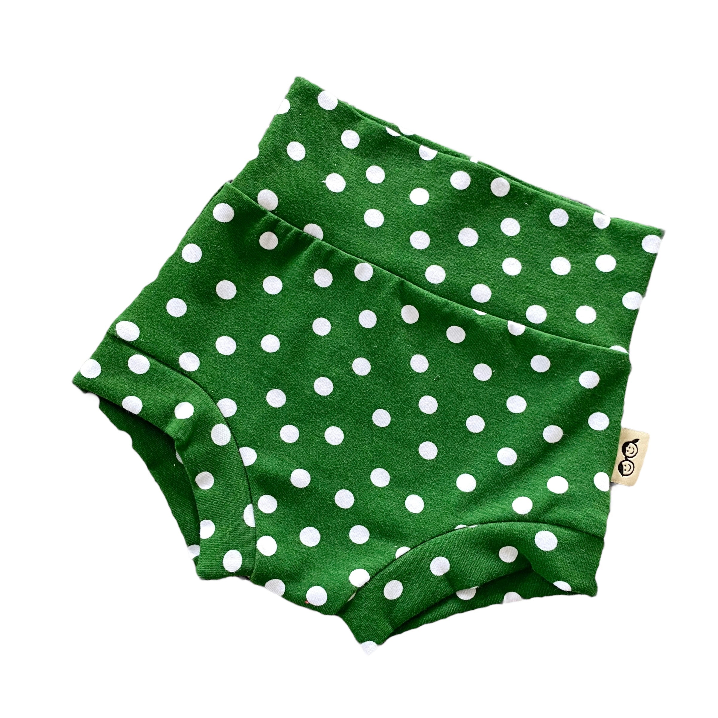 Green White Polka Dots Bummies