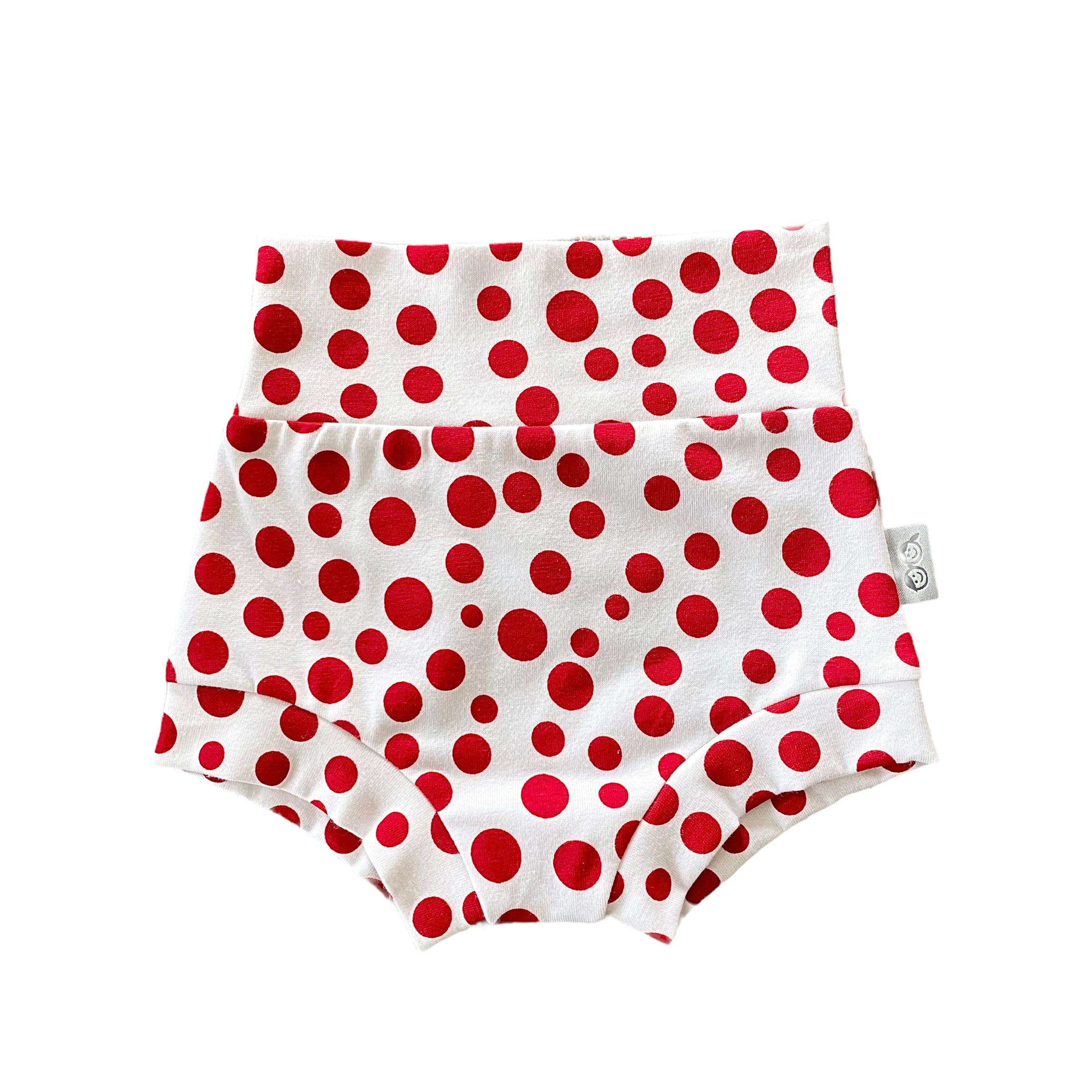 White Red Polka Dots Bummies