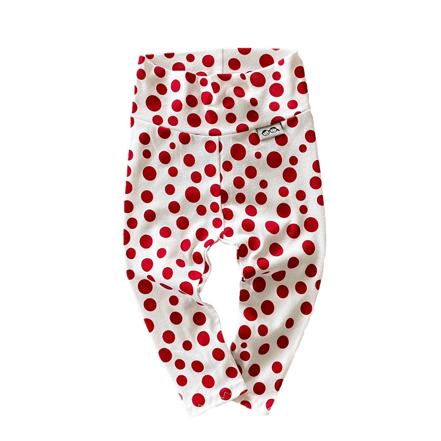 White red Polka Dots Leggings