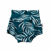 Ocean Teal Pampas Leaves Bummies