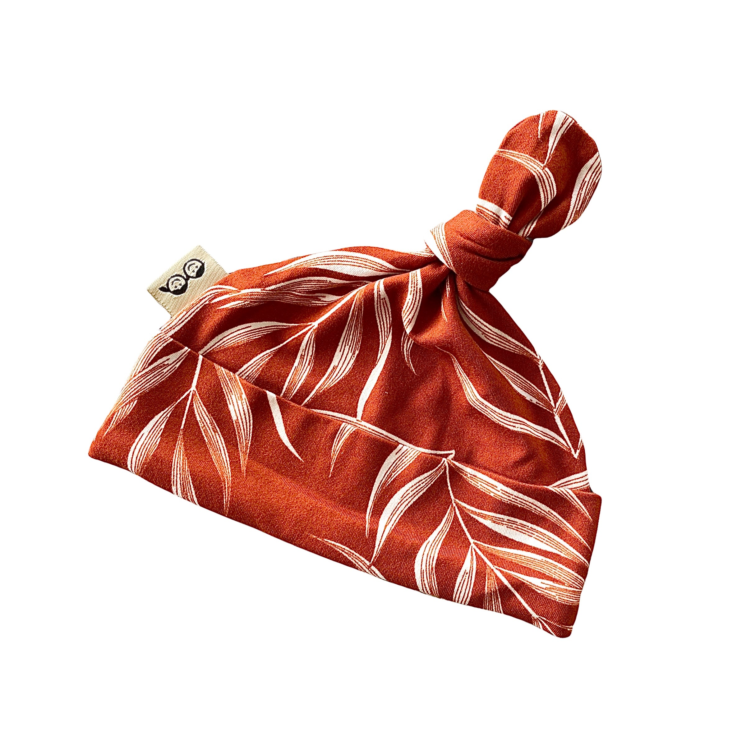 Burnt Orange Pampas Leaves Leggings and/or Knot Beanie