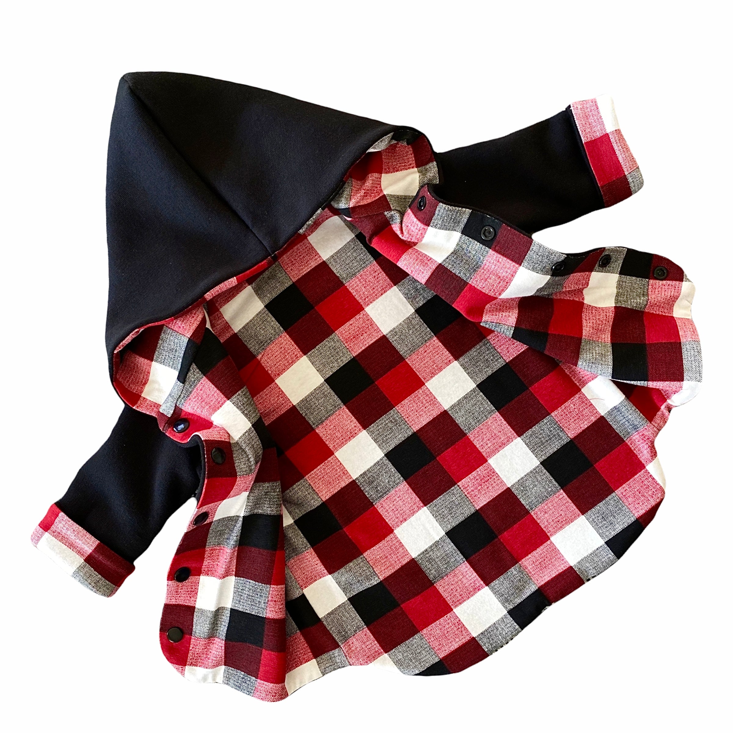 Buffalo Plaid Hooded Jacket