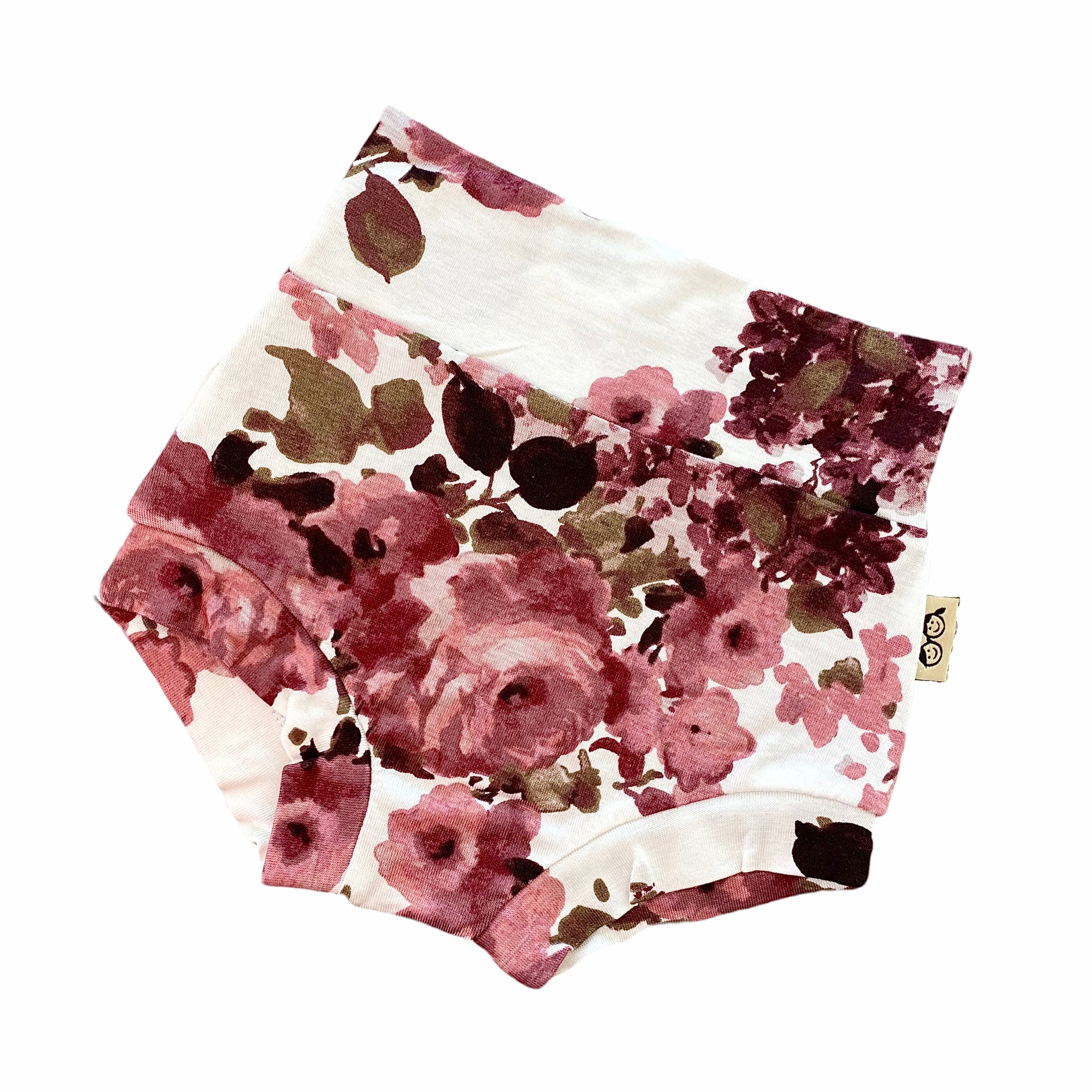 Vintage Florals on White Bummies and/or Headbands