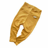 Mustard Ribbed Leggings