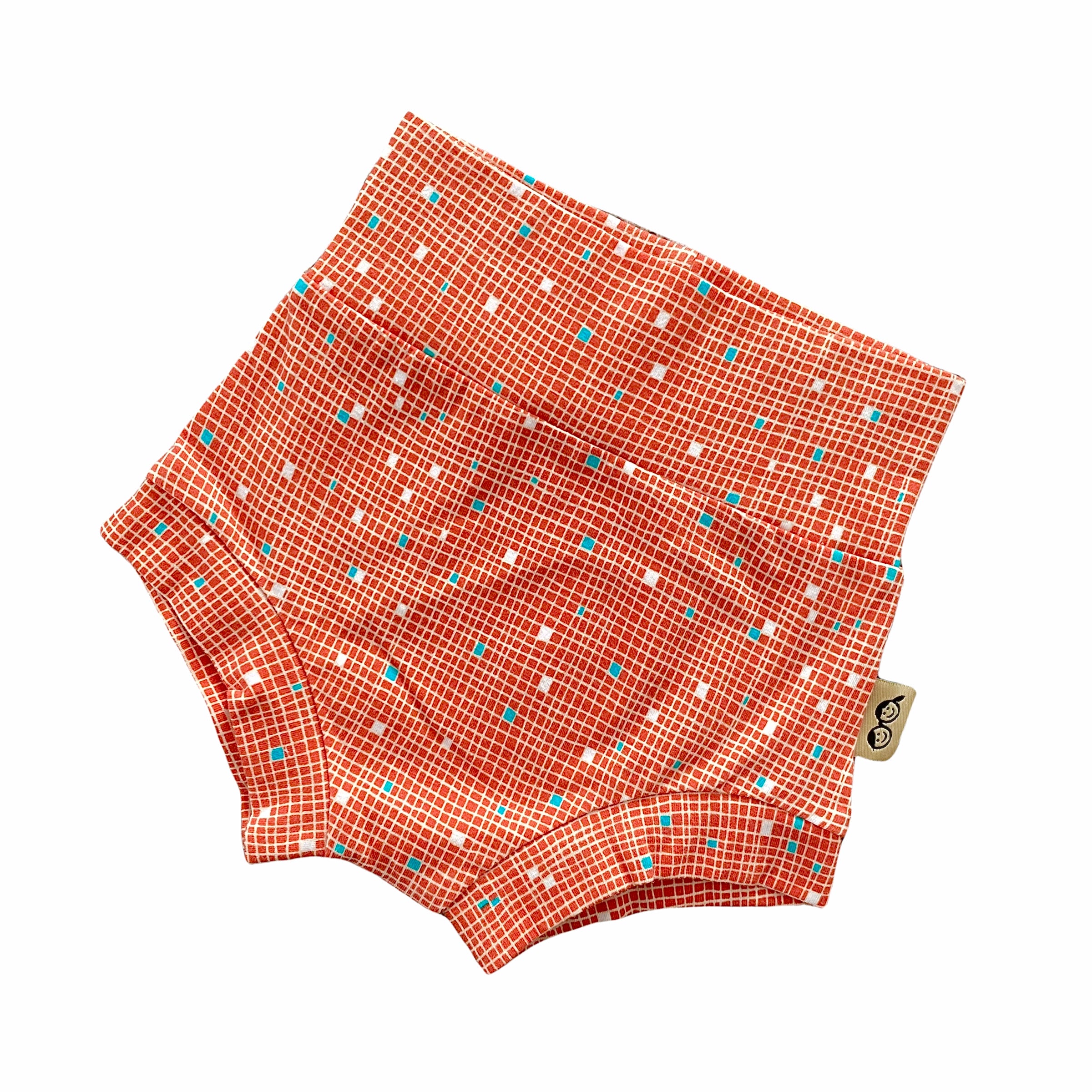 Tiny Squares on Coral Bummies
