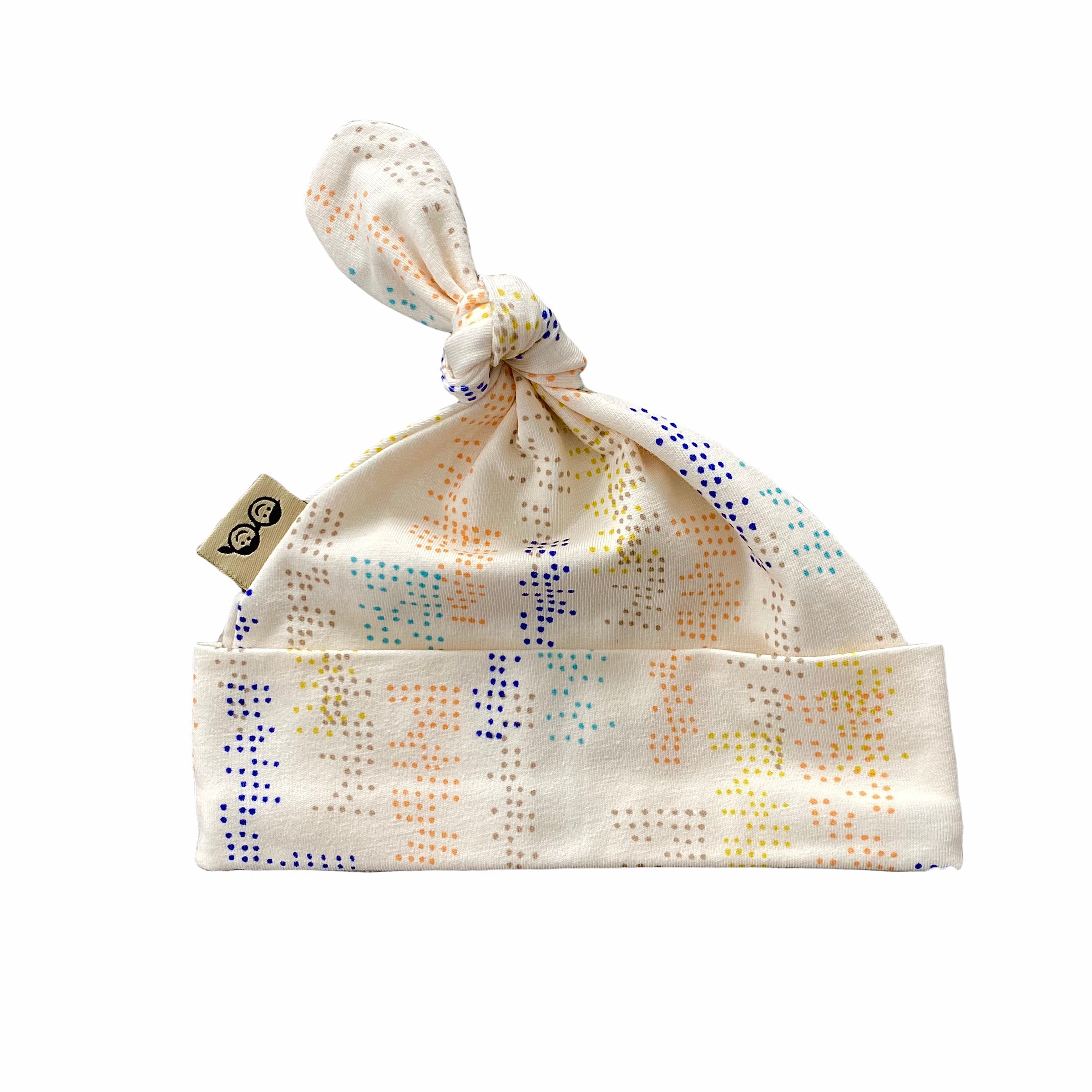 Colorful Tiny Dots on Cream Leggings and/or Knot Beanie