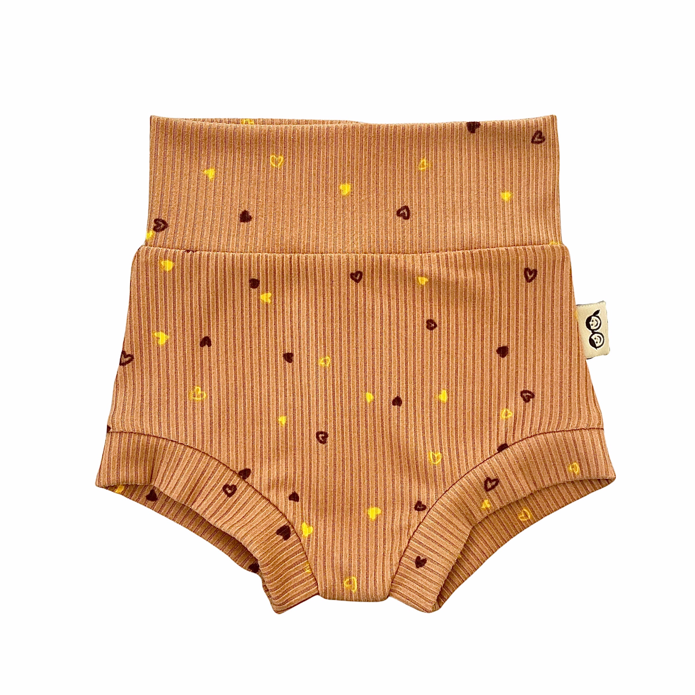 Dainty Hearts on Camel Rib Bummies