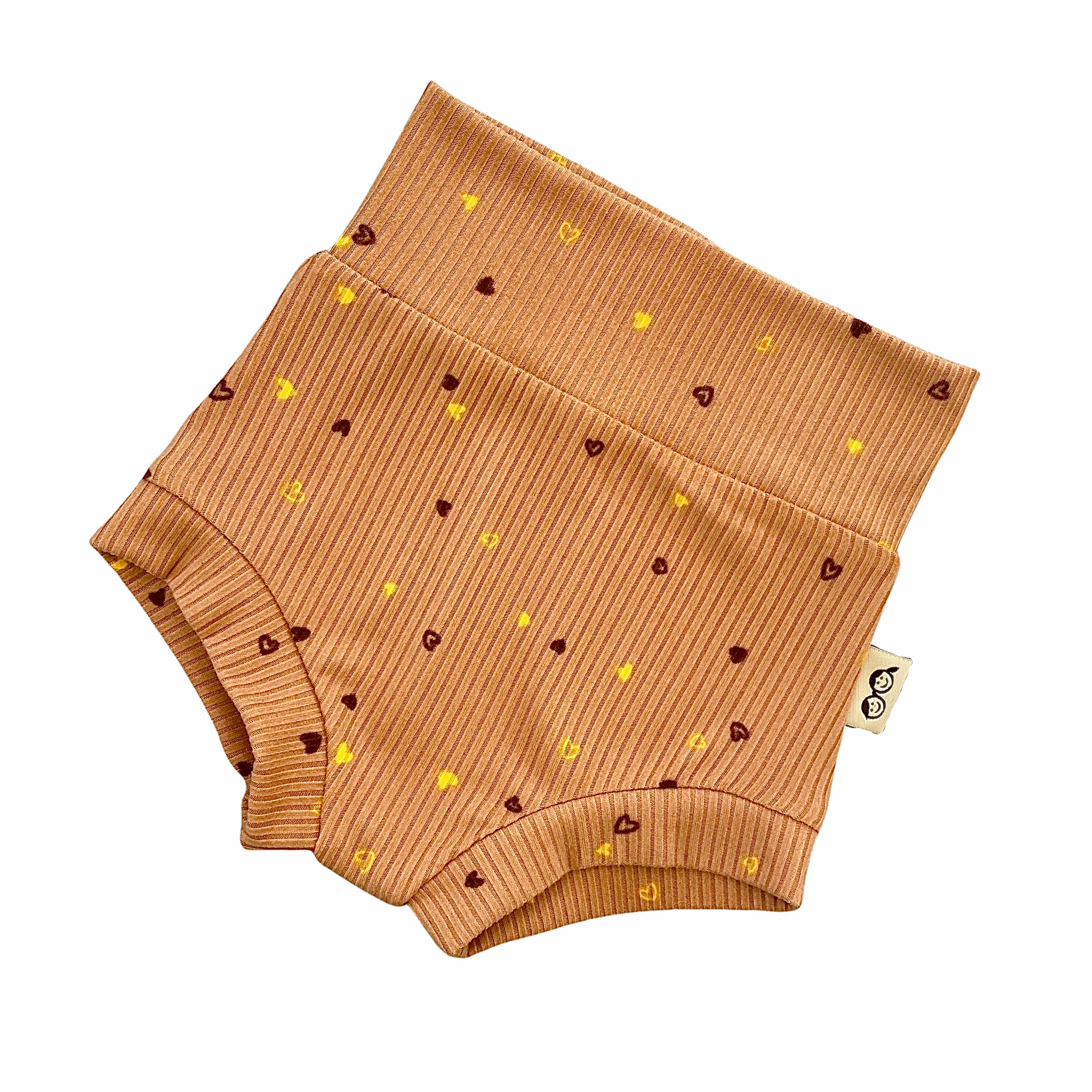 Dainty Hearts on Camel Rib Bummies