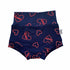 Love Hearts on Blue Bummies