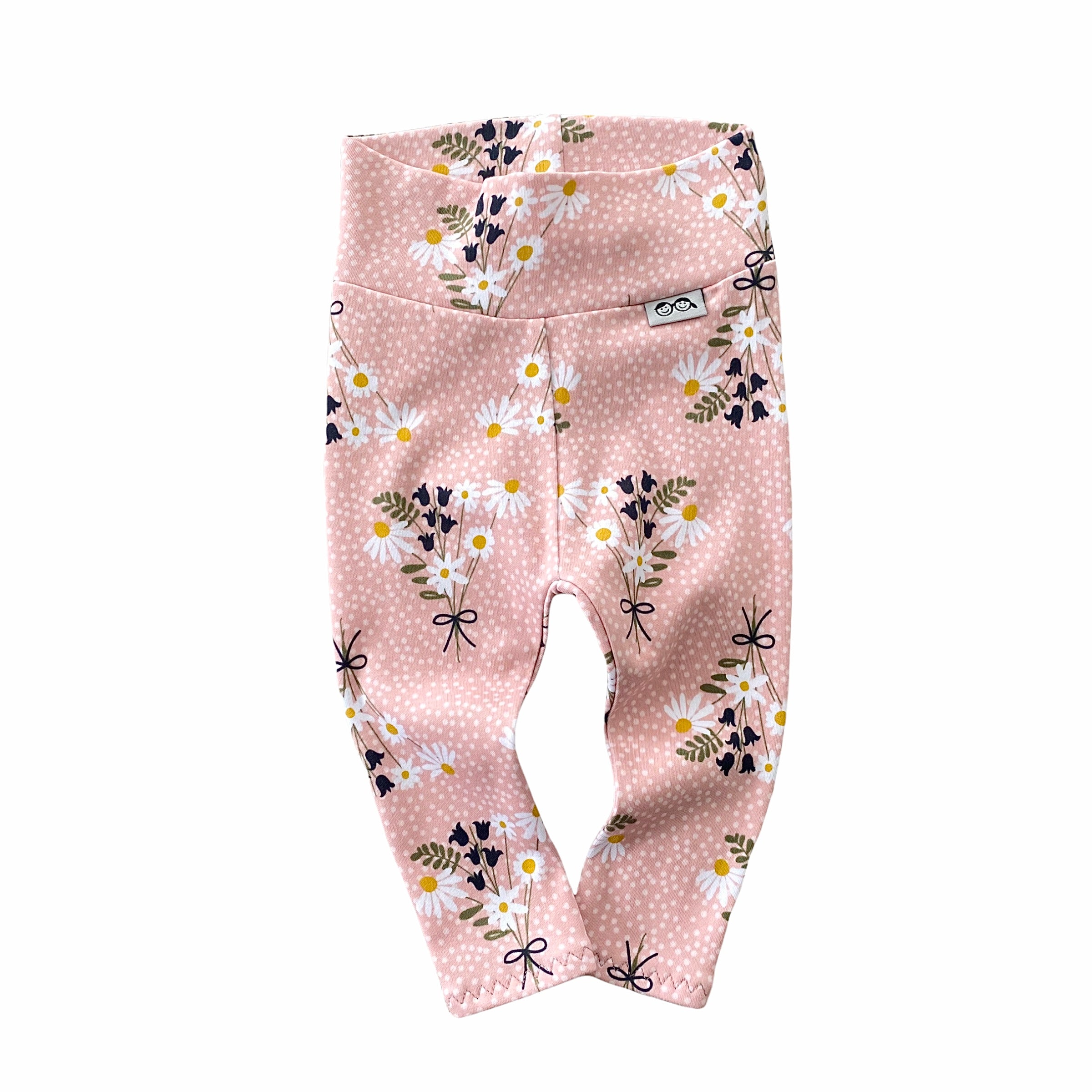 Chamomile Bouquet on Blush Leggings