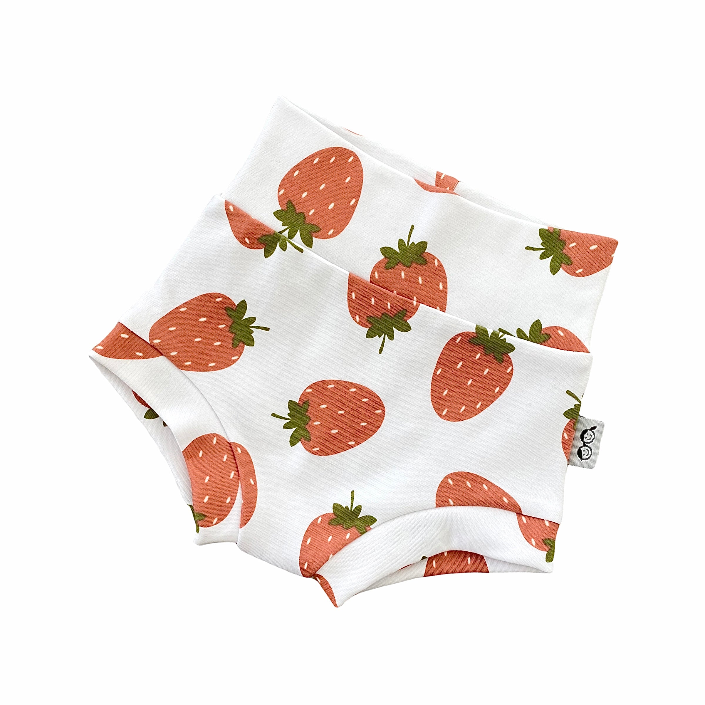 Strawberries on White Bummies