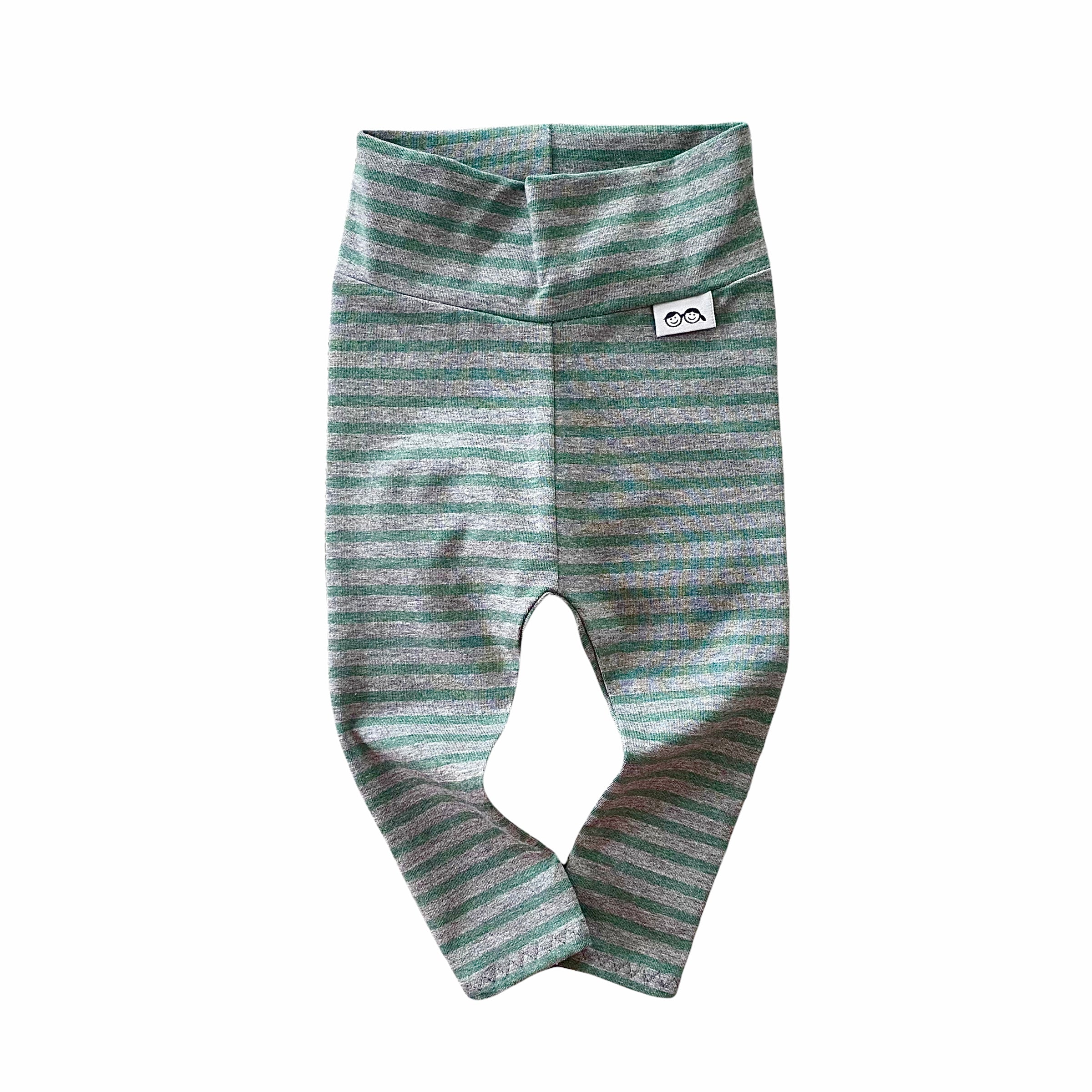 Green Stripes Leggings