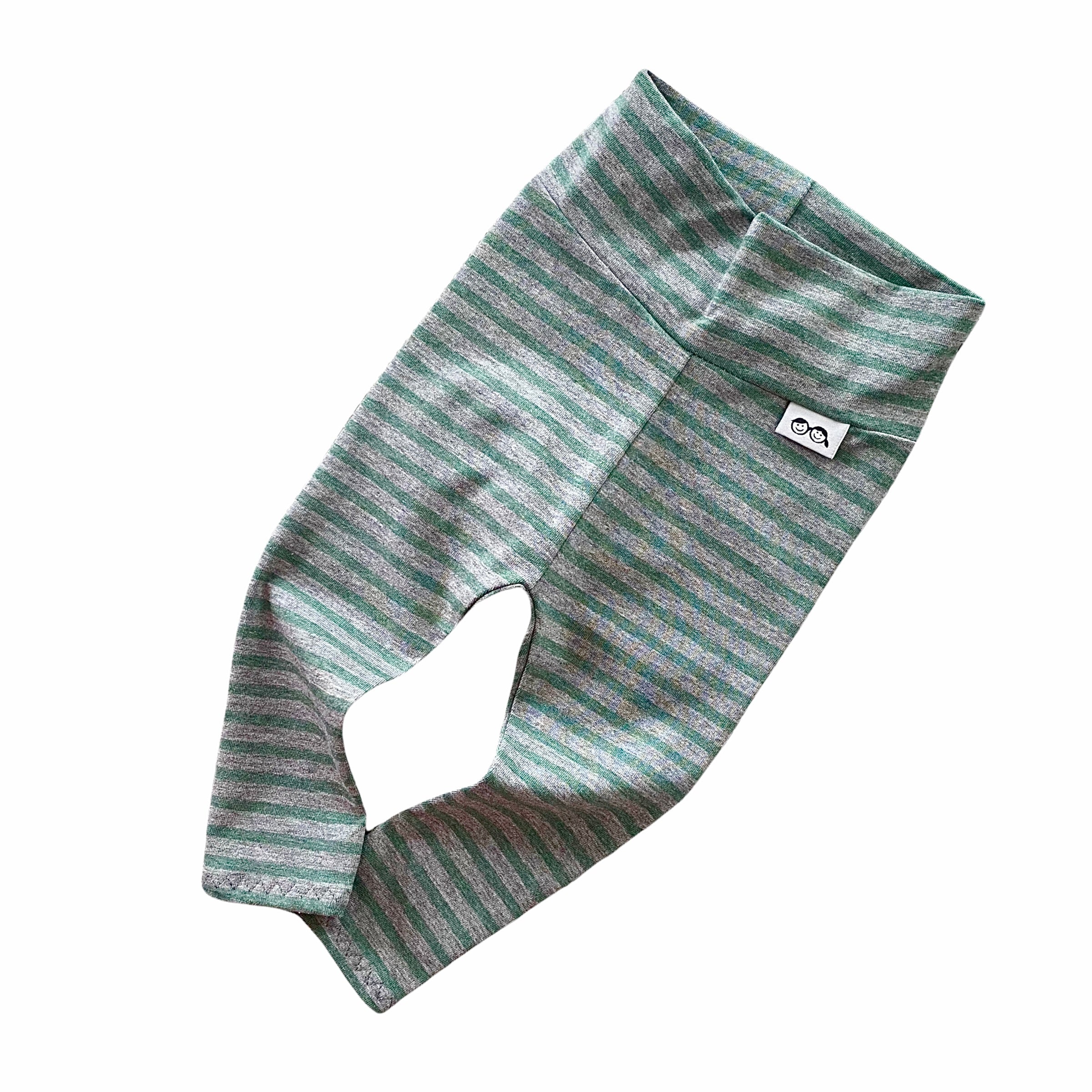 Green Stripes Leggings