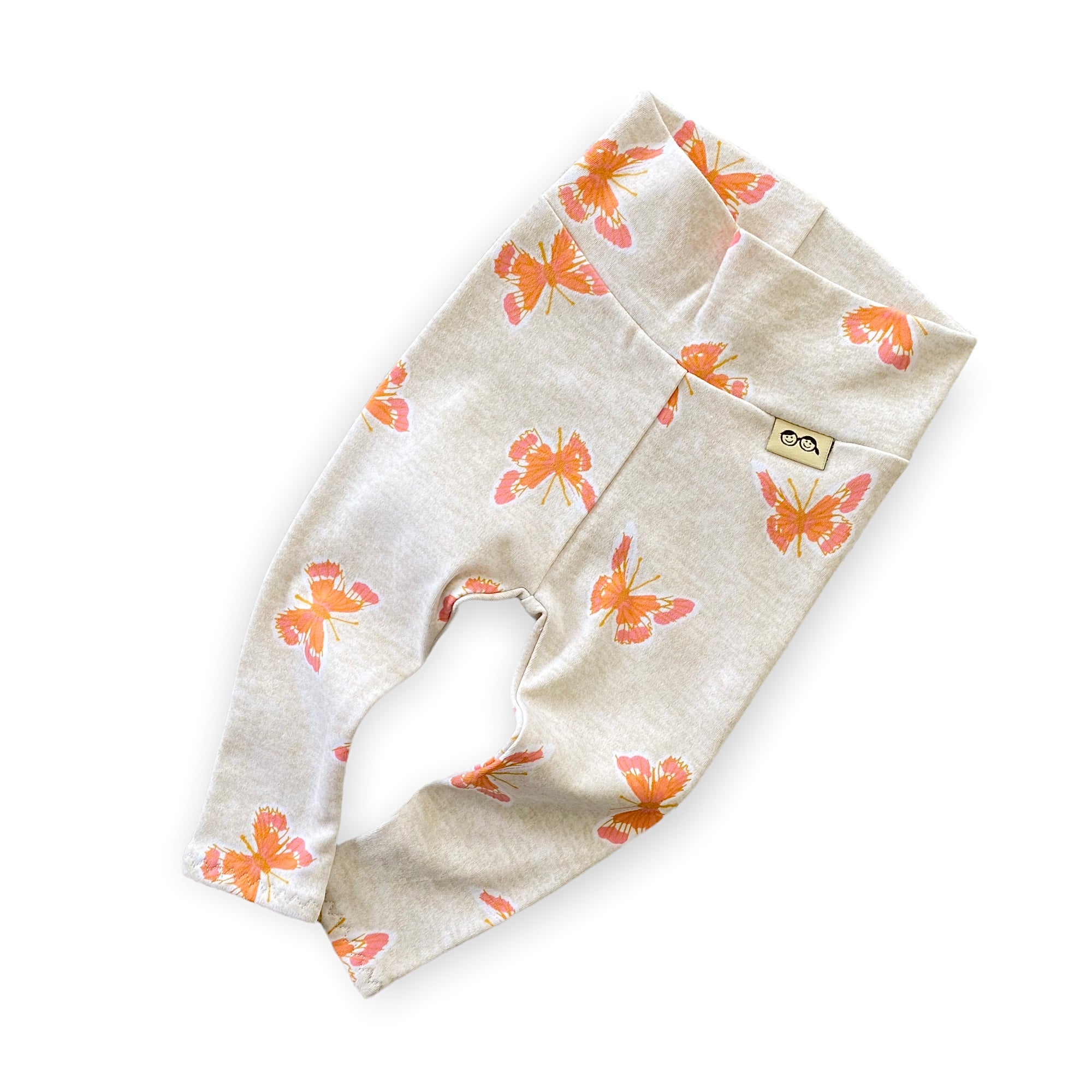 Butterflies on Heather Ivory Leggings and/or Headbands