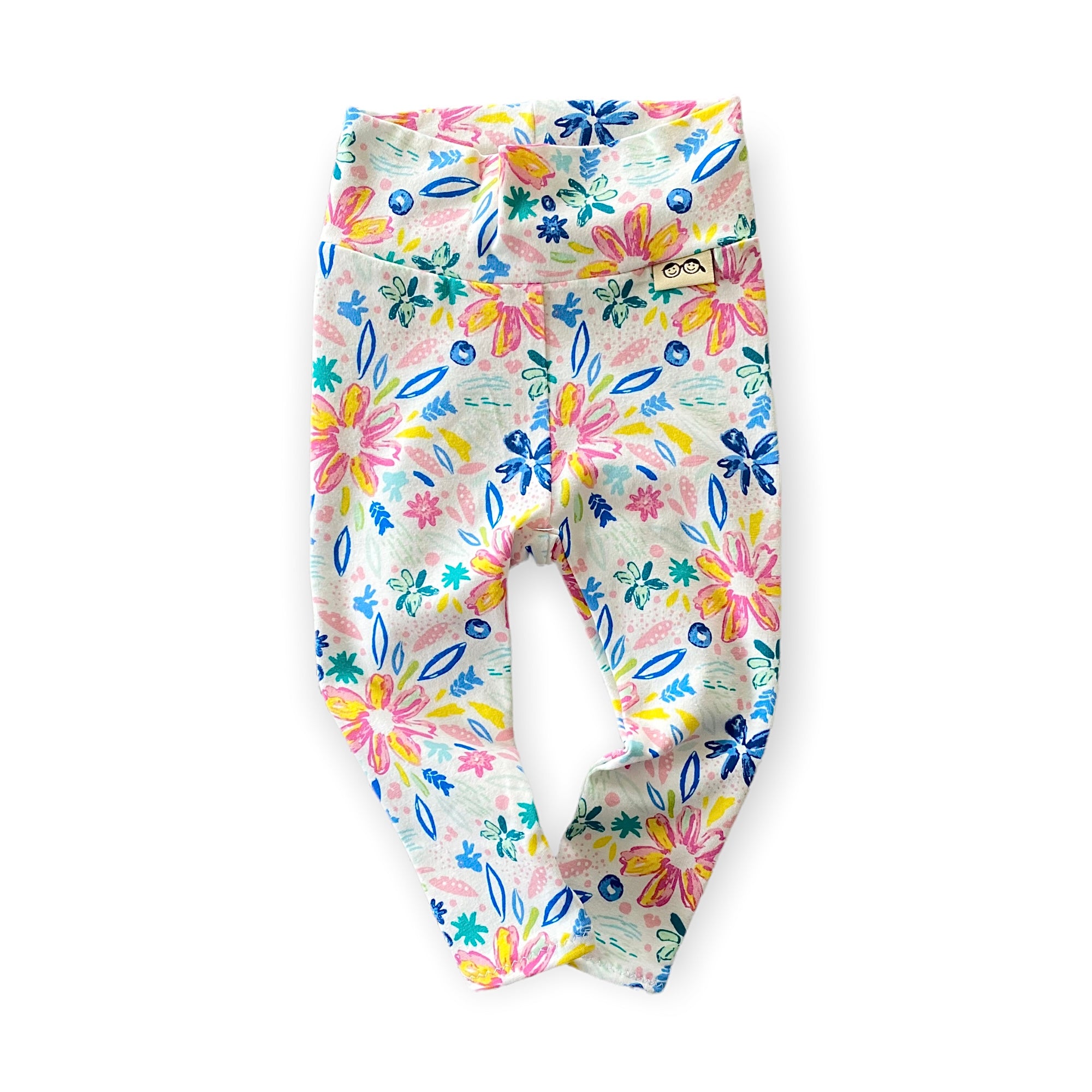 Colorful Flower Art Leggings and/or Headbands