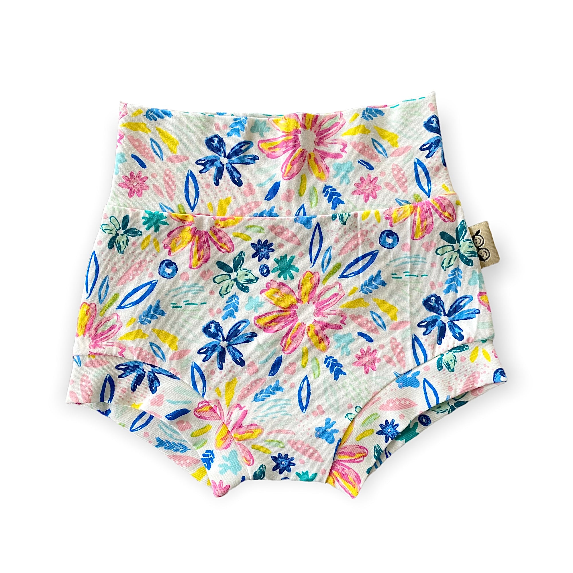 Colorful Flower Art Bummies and/or Headbands