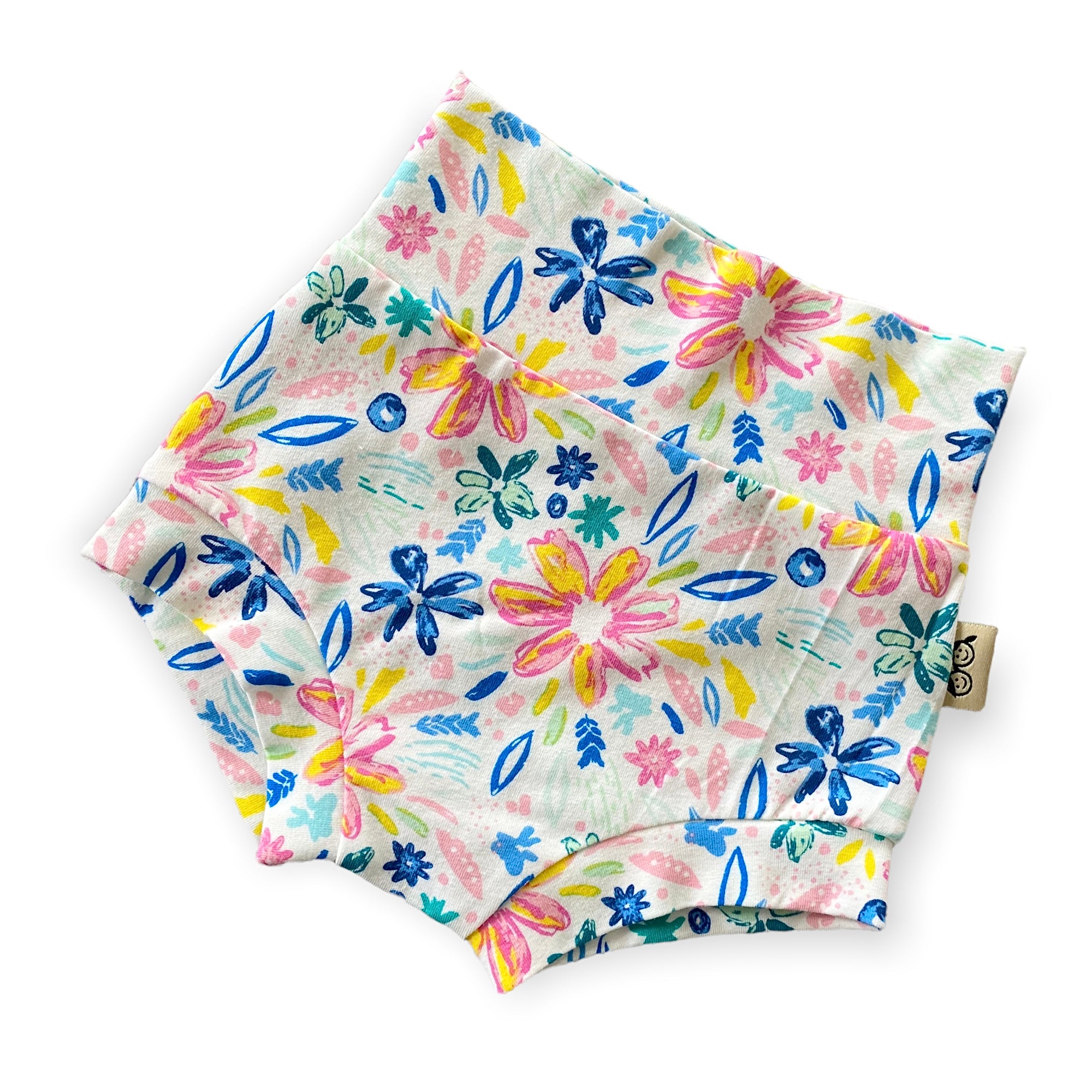 Colorful Flower Art Bummies and/or Headbands