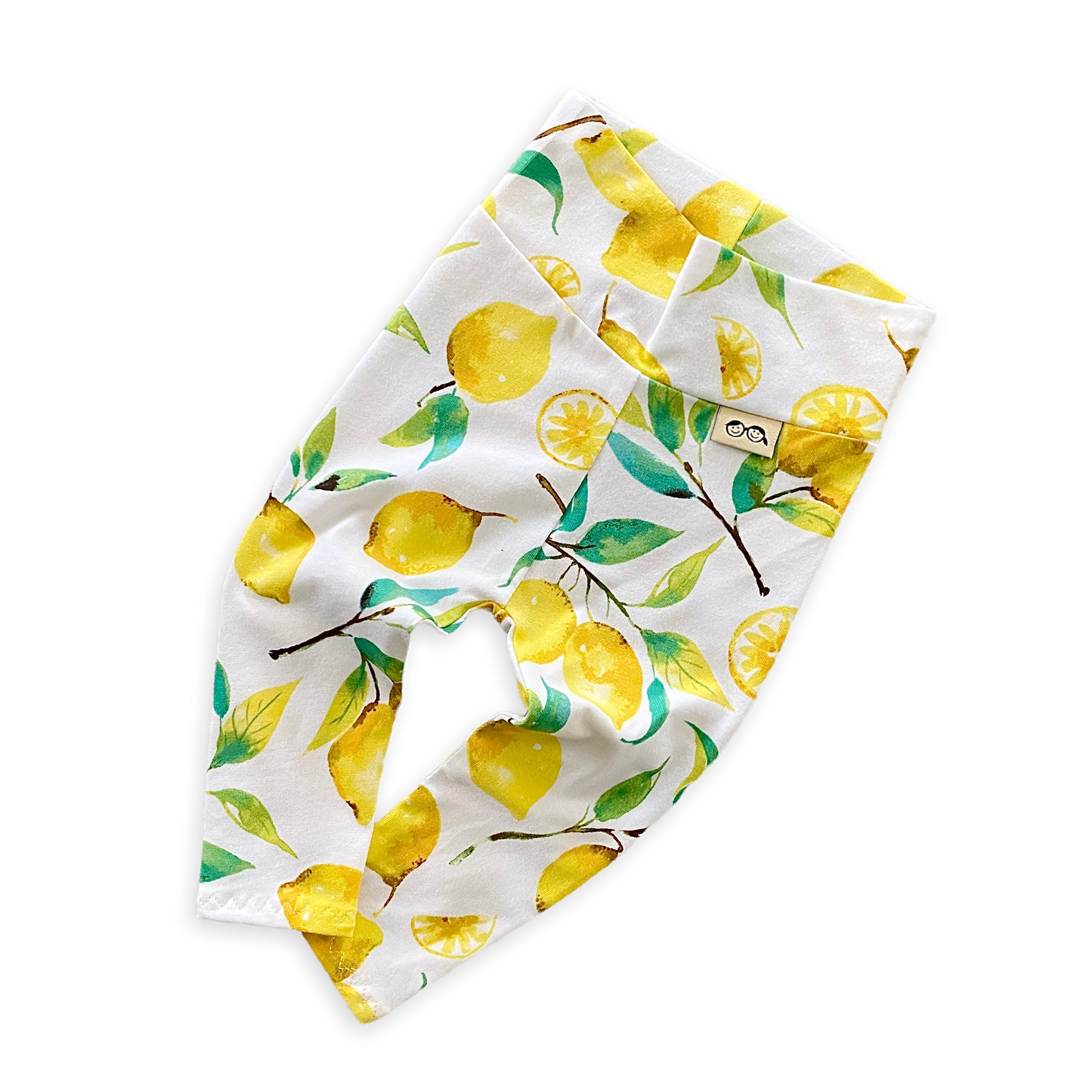 Lemons on White Leggings