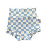 Blue Retro Checkered Bummies