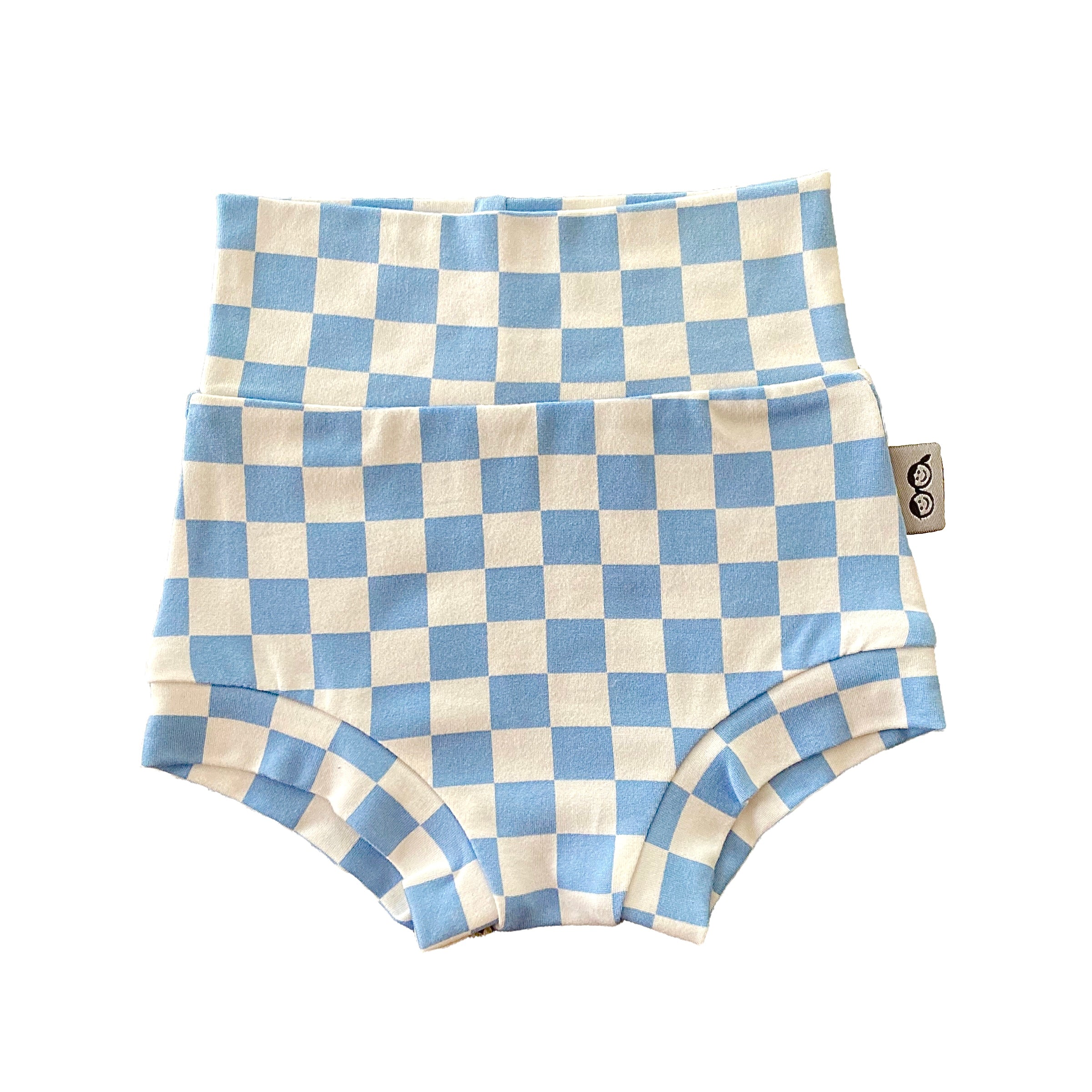 Blue Retro Checkered Bummies