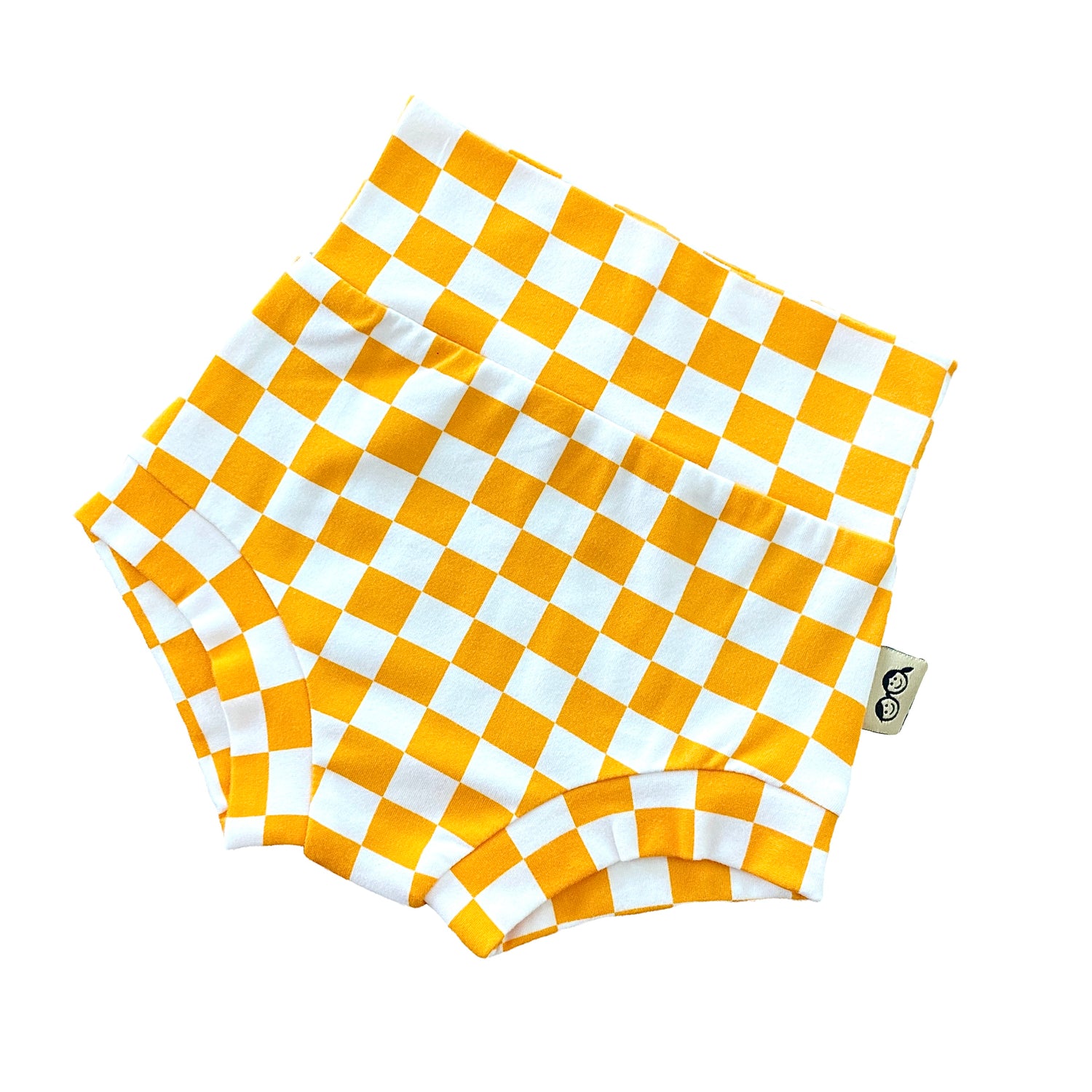 Yellow Retro Checkered Bummies