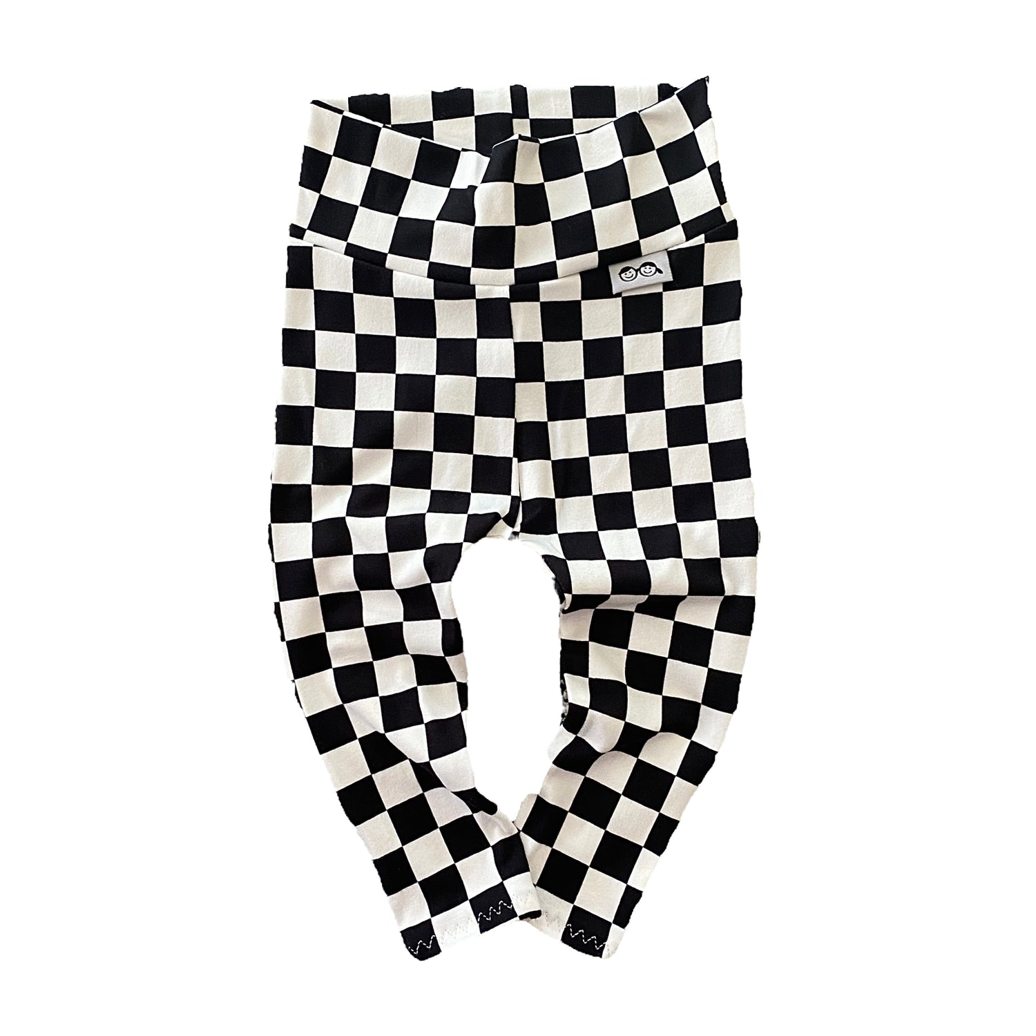 Black Retro Checkered Leggings
