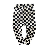 Black Retro Checkered Leggings