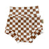 Brown Retro Checkered Bummies